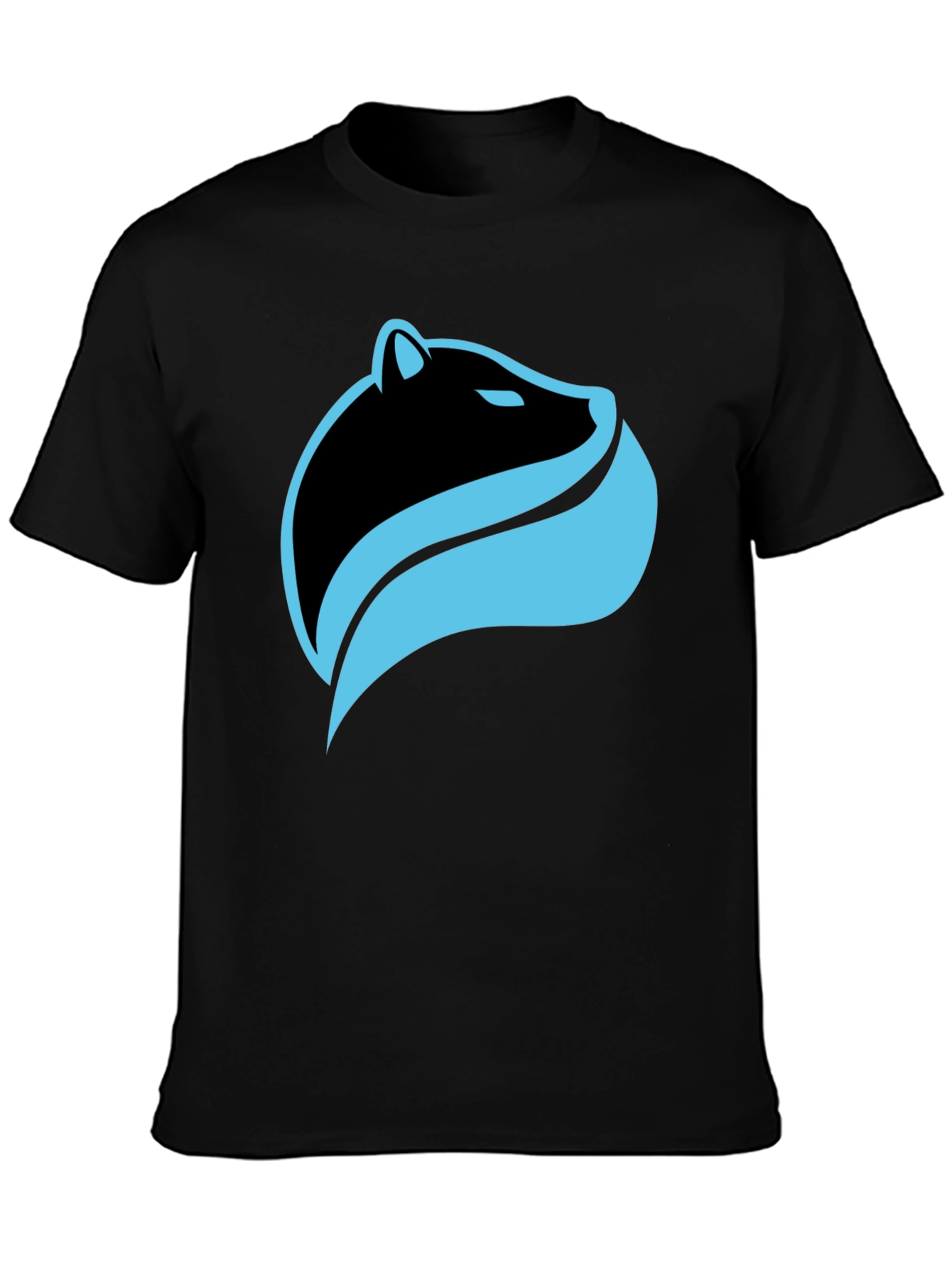 Modern Animal Logo Black T-Shirt