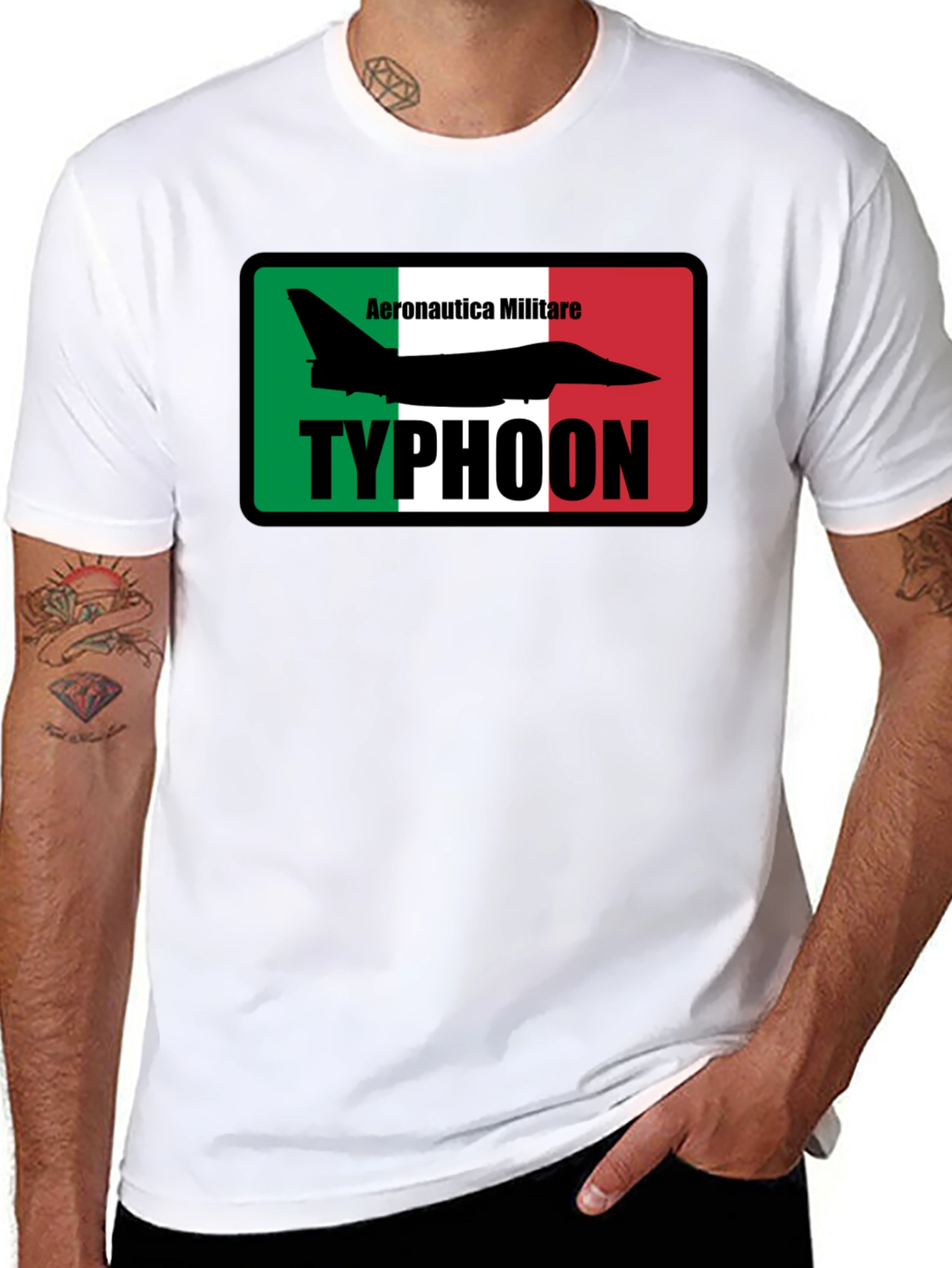 Aeronautica Militare Typhoon Jet Black T-Shirt