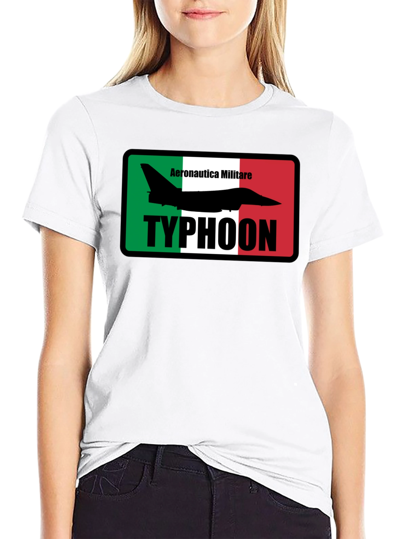 Aeronautica Militare Typhoon Jet Black T-Shirt