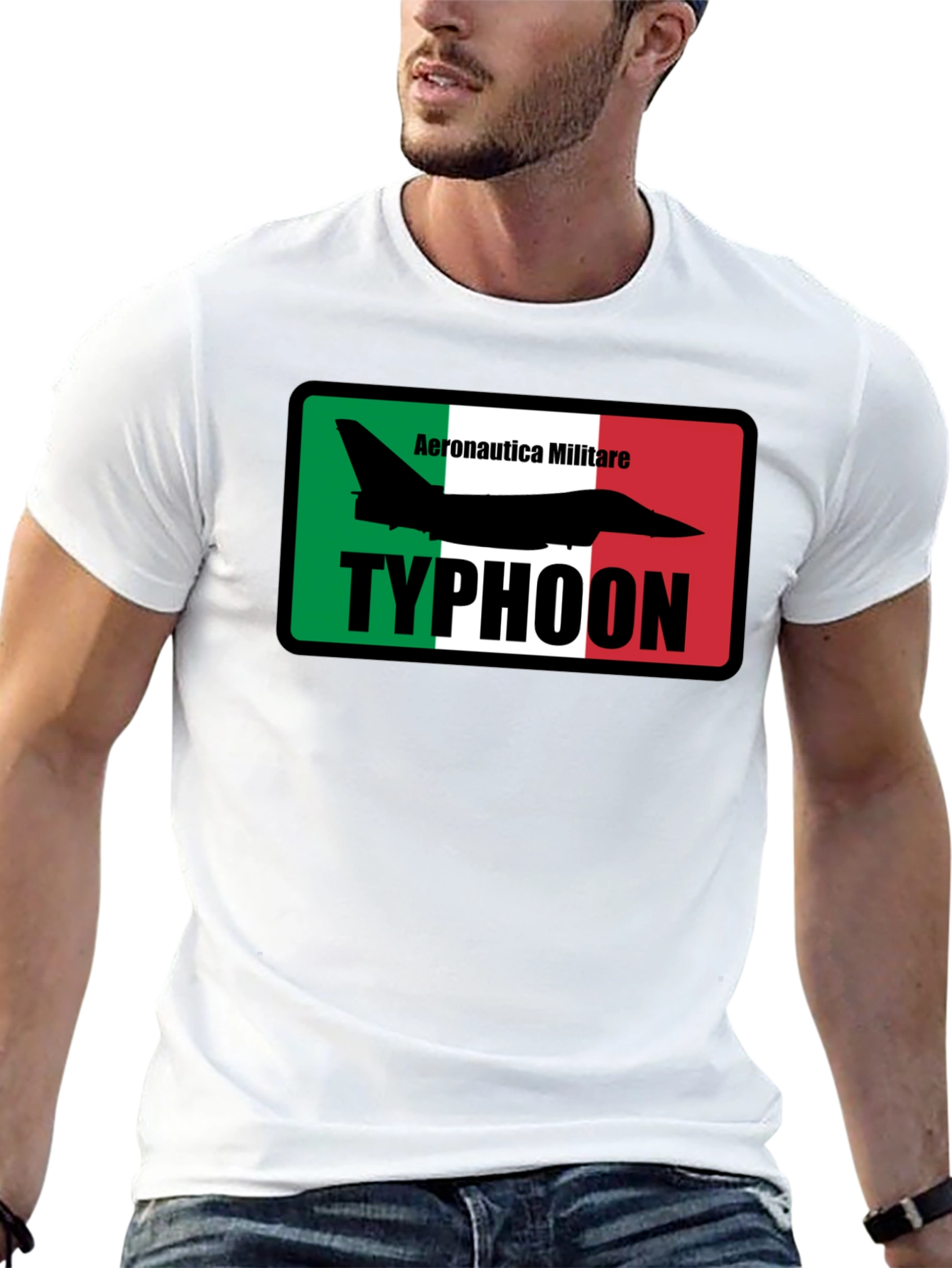 Aeronautica Militare Typhoon Jet Black T-Shirt