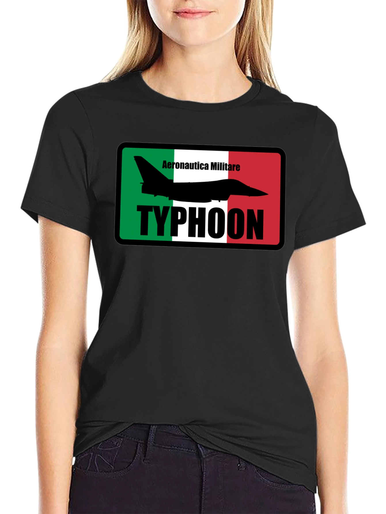 Aeronautica Militare Typhoon Jet Black T-Shirt