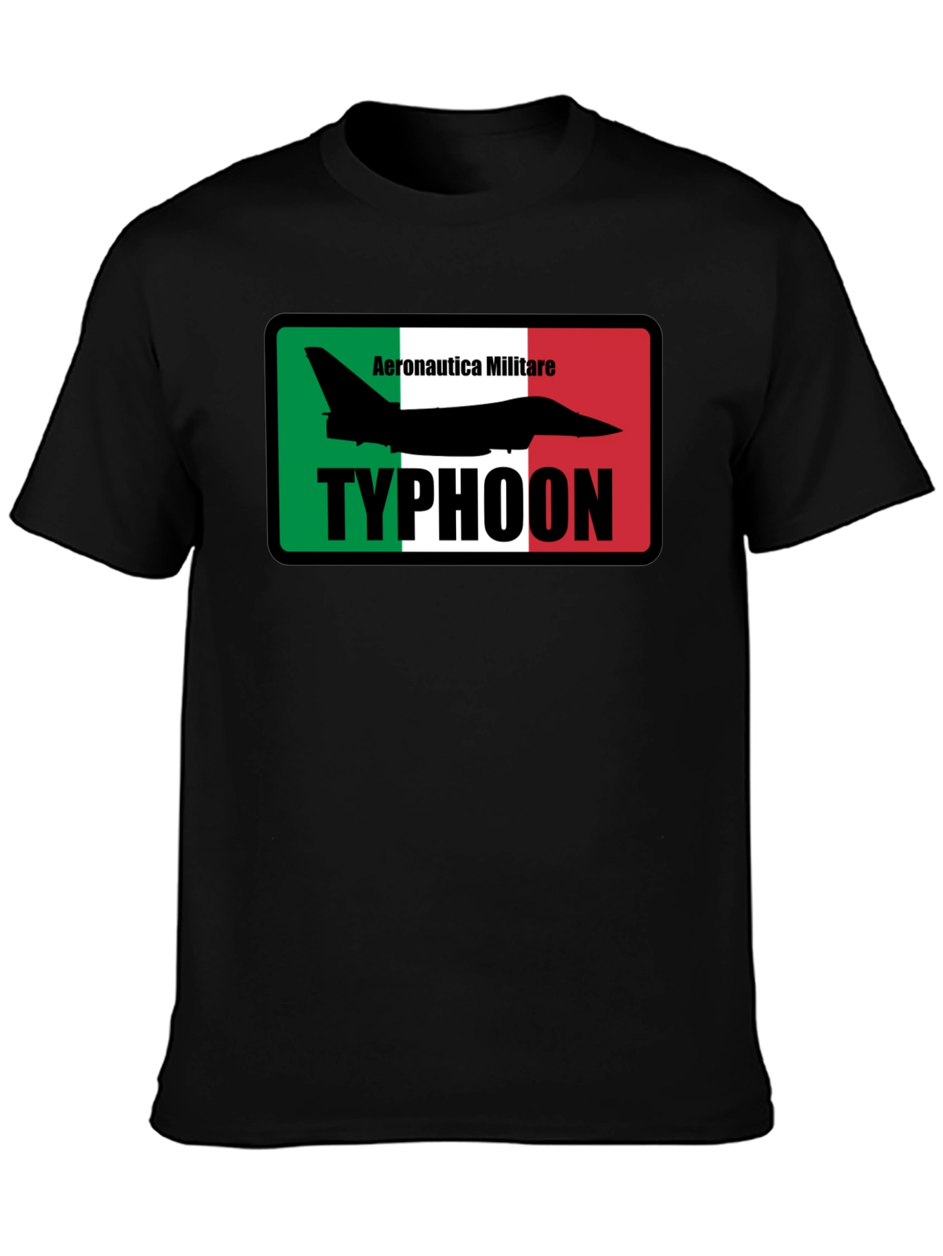 Aeronautica Militare Typhoon Jet Black T-Shirt