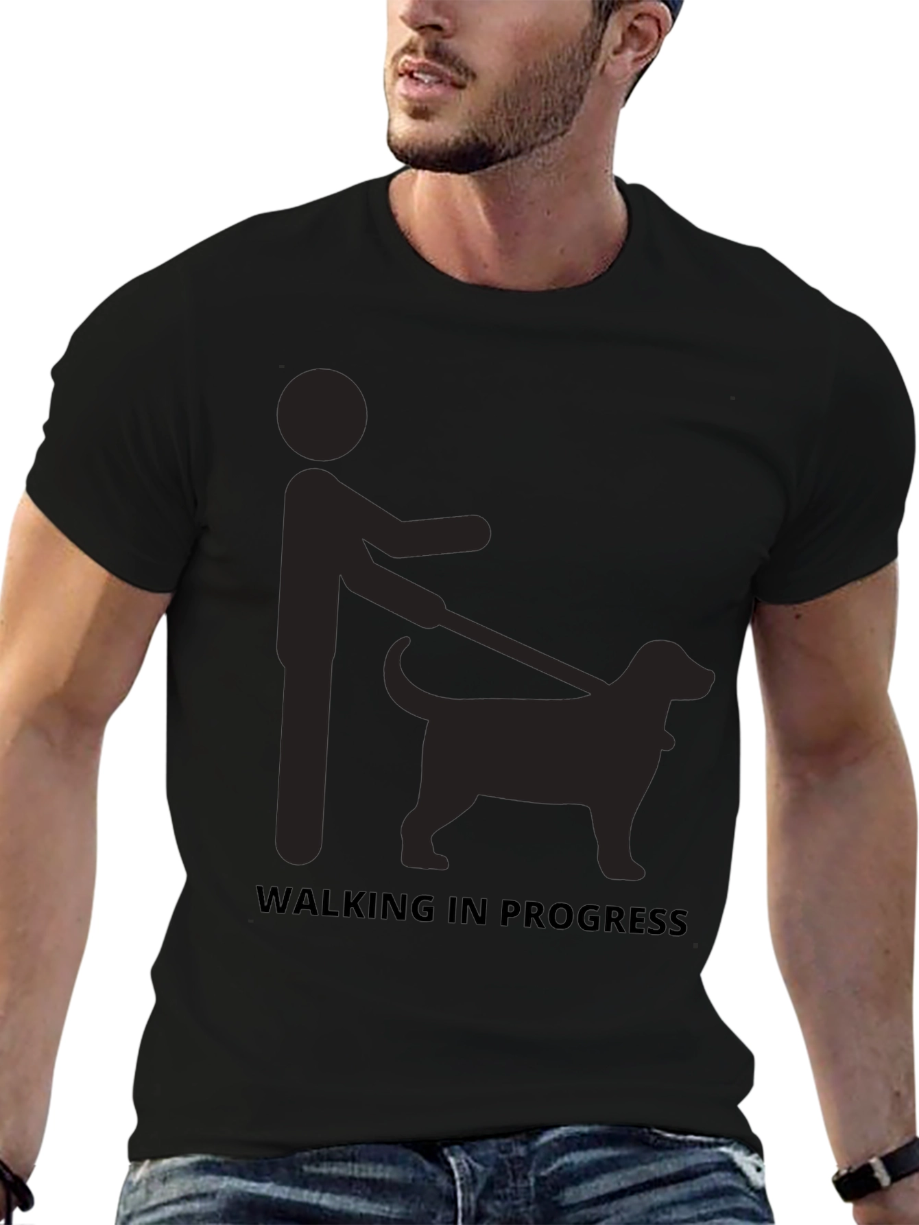 Walking In Progress Graphic T-Shirt