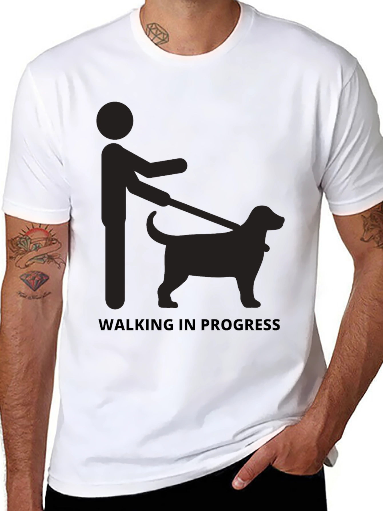 Walking In Progress Graphic T-Shirt