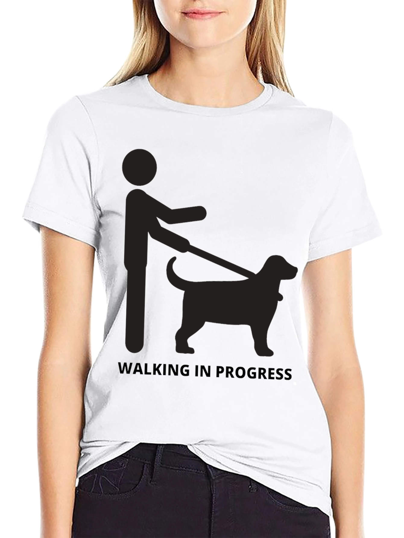 Walking In Progress Graphic T-Shirt