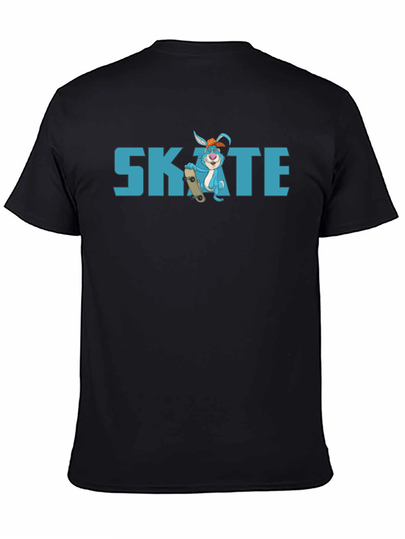Skate Bunny T-Shirt - Black Cotton Tee