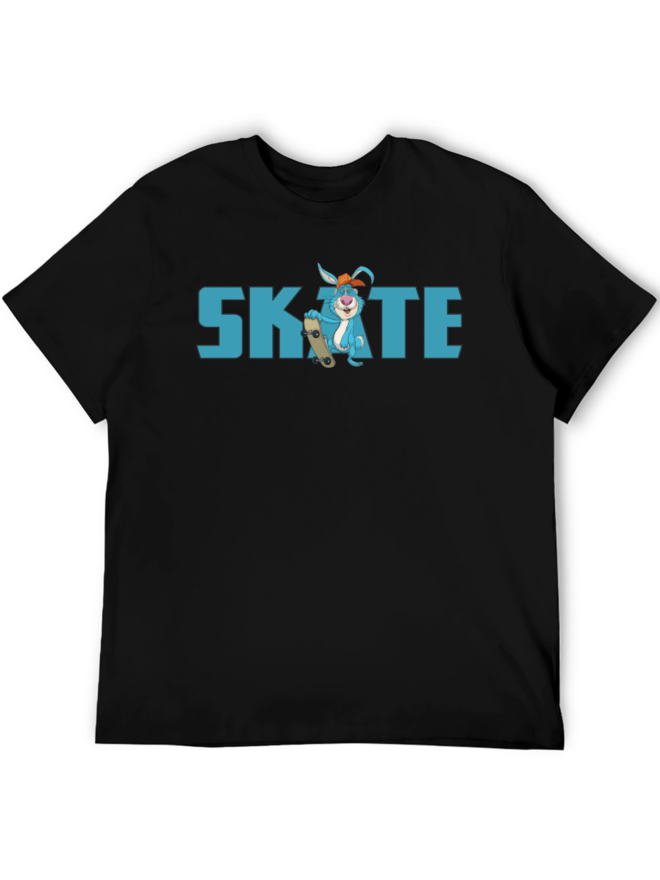 Skate Bunny T-Shirt - Black Cotton Tee