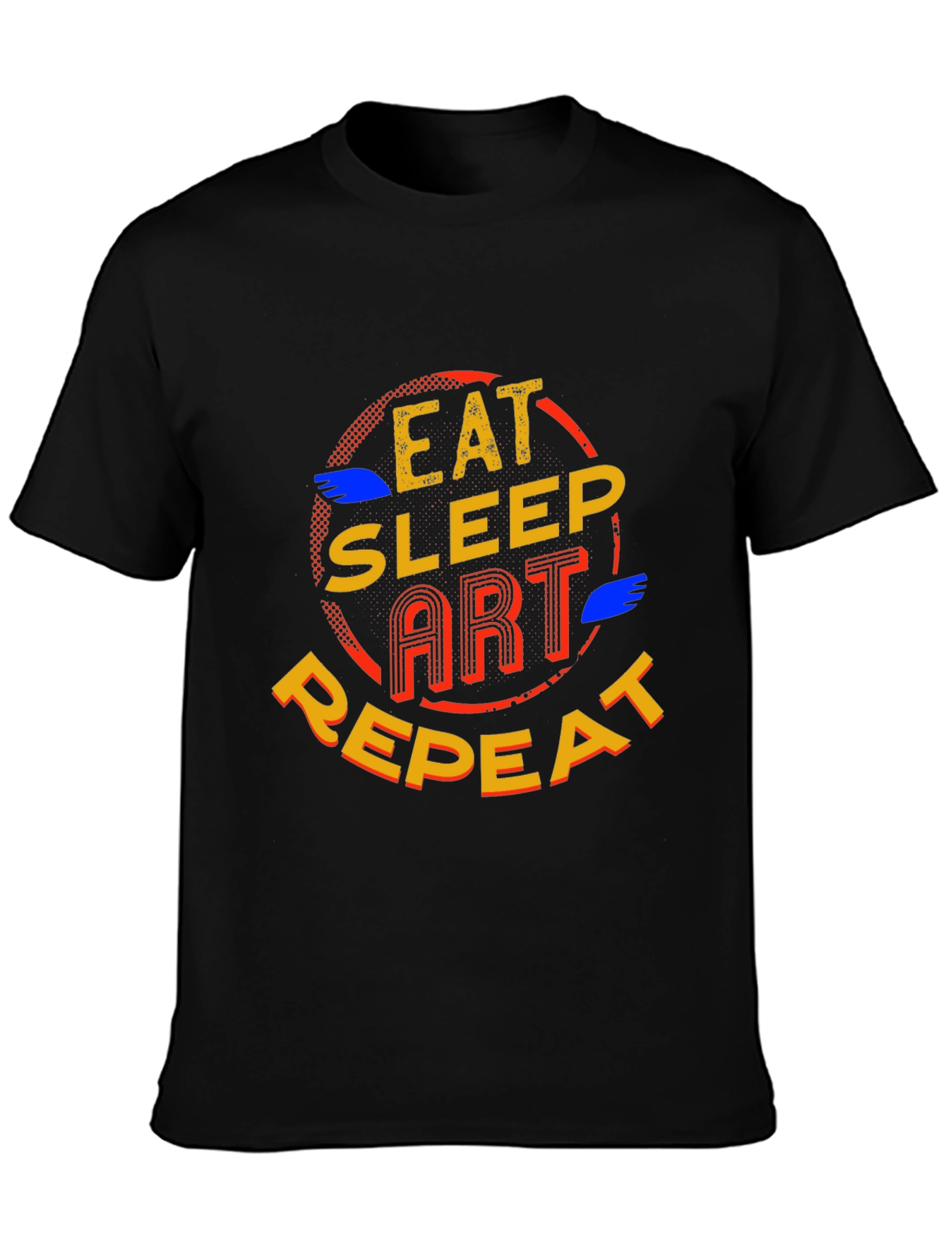 Eat Sleep Art Repeat Graphic Tee