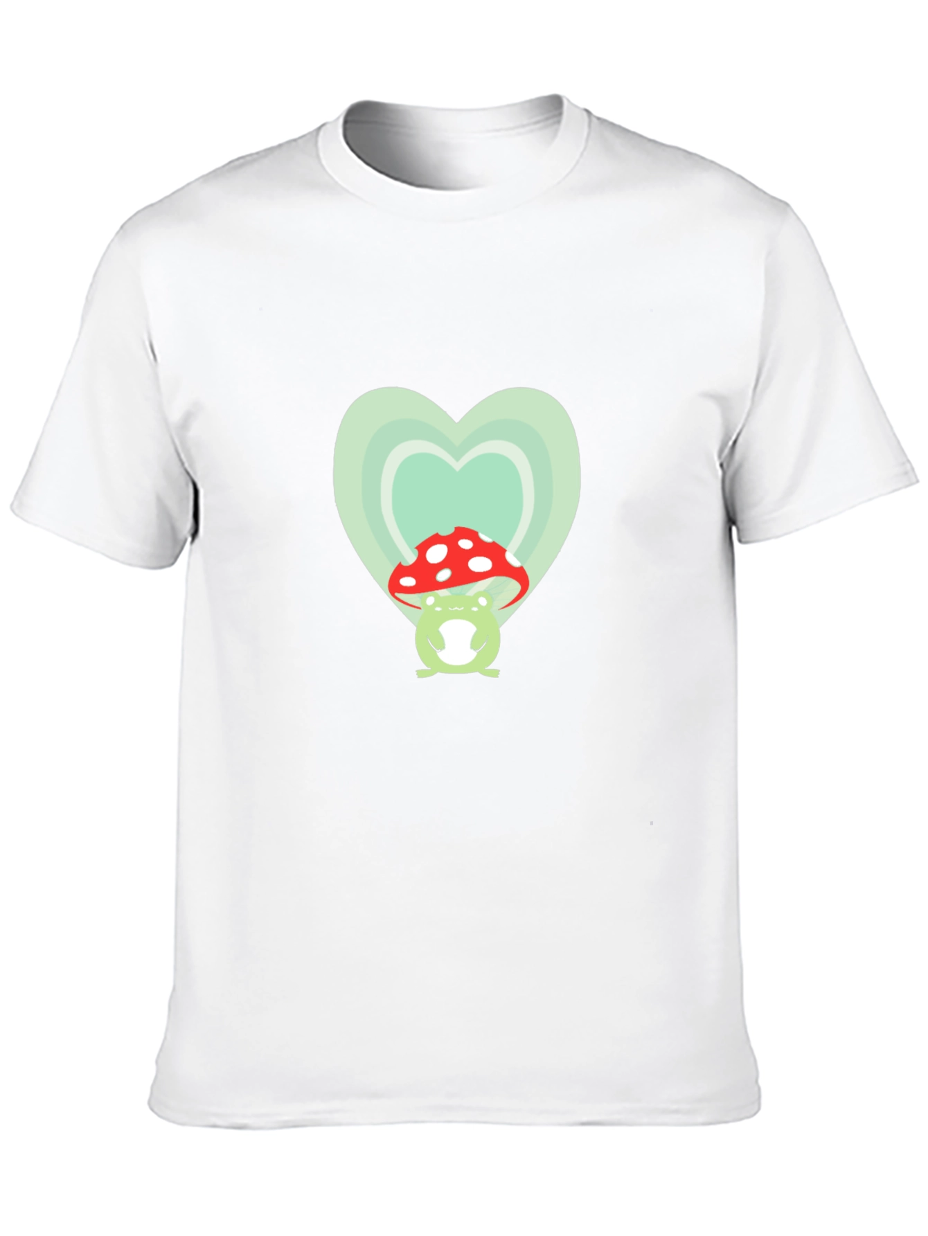 Frog Mushroom Heart Graphic Tee