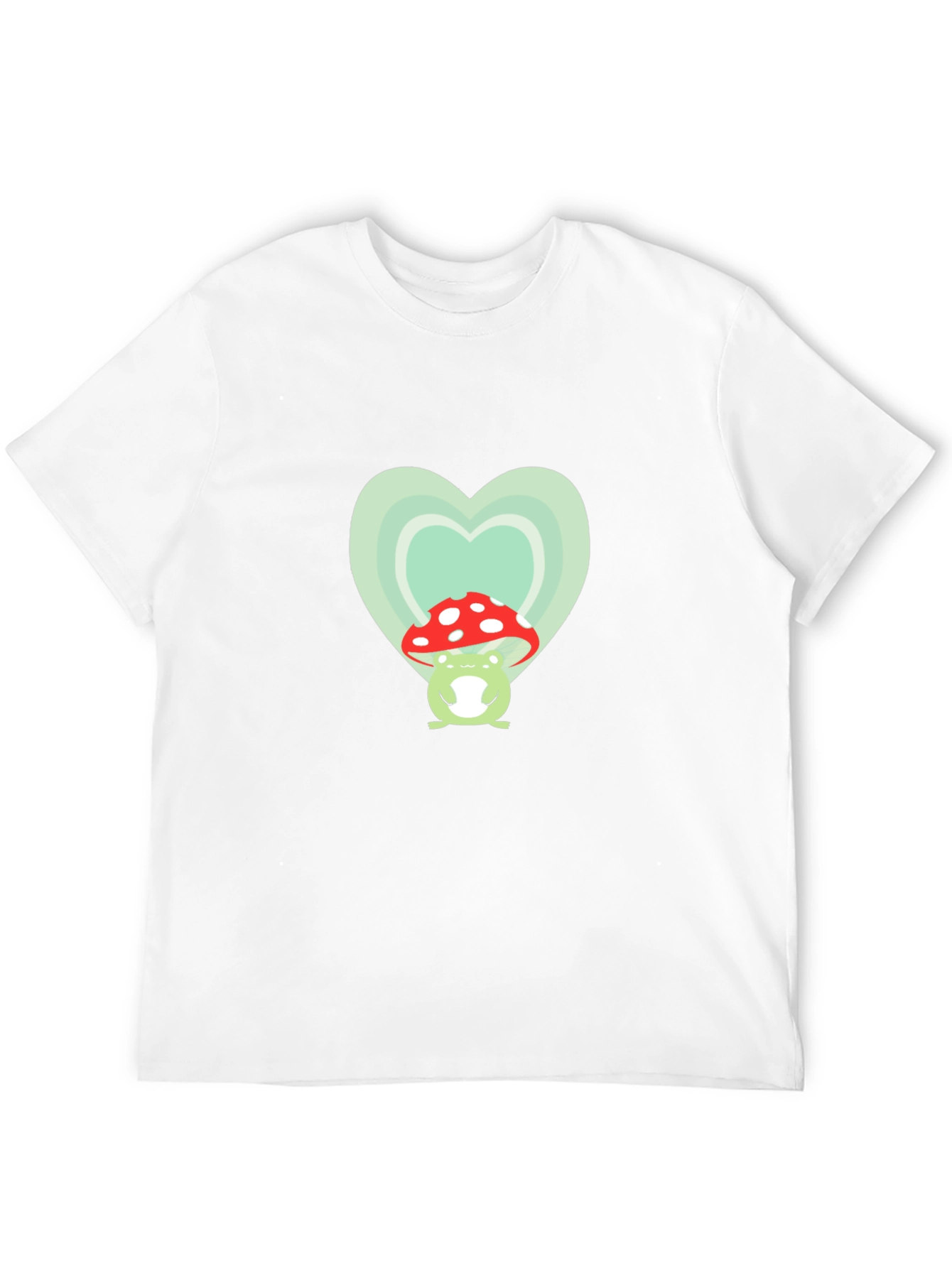 Frog Mushroom Heart Graphic Tee