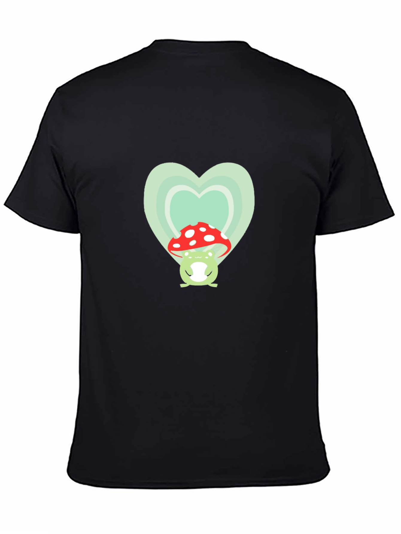 Frog Mushroom Heart Graphic Tee
