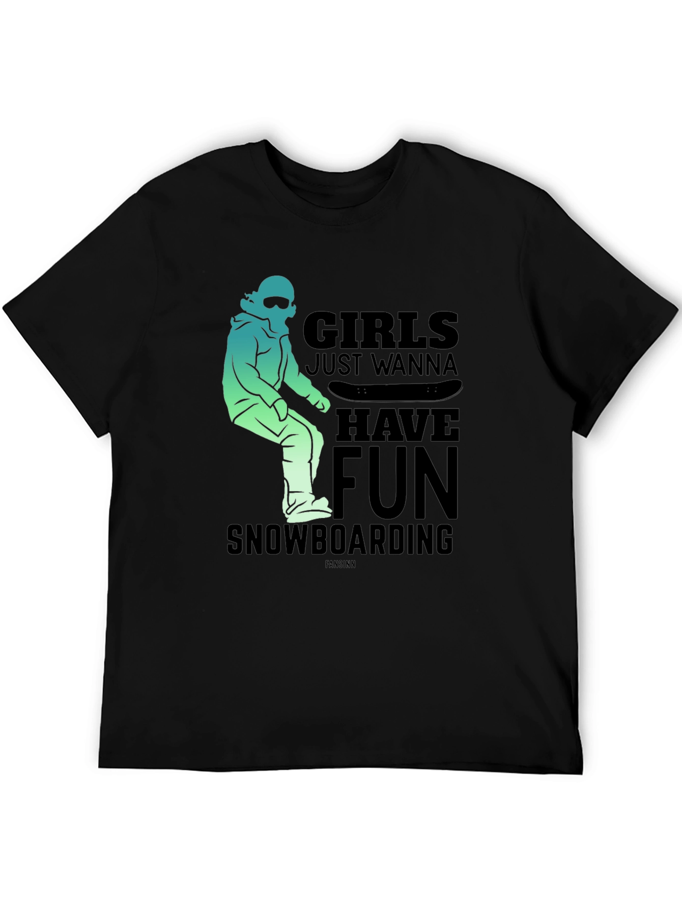 Girls Just Wanna Have Fun Snowboarding T-Shirt