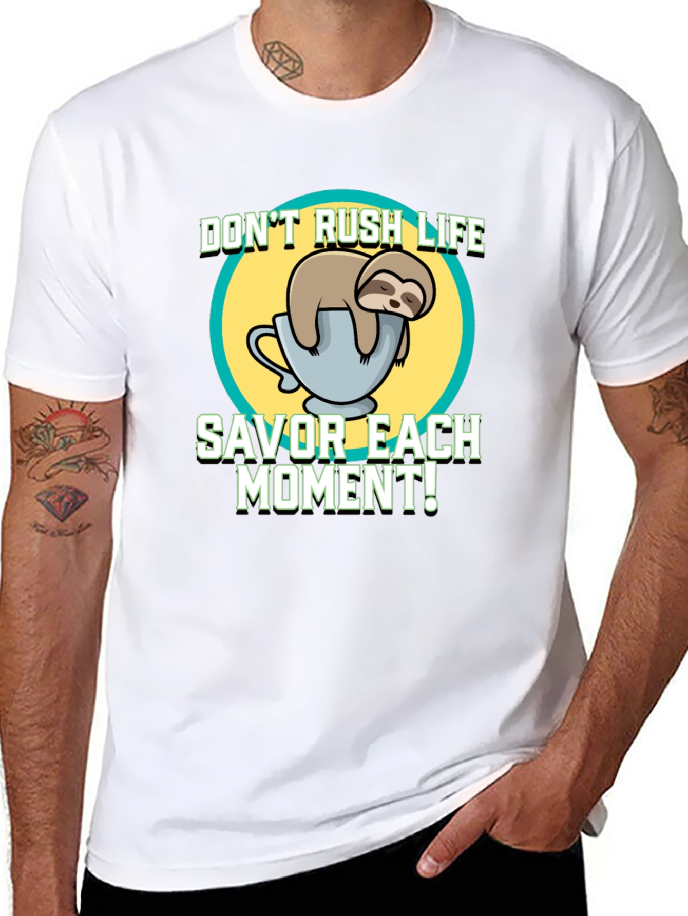 Sloth Savor the Moment T-Shirt - Relaxed Fit
