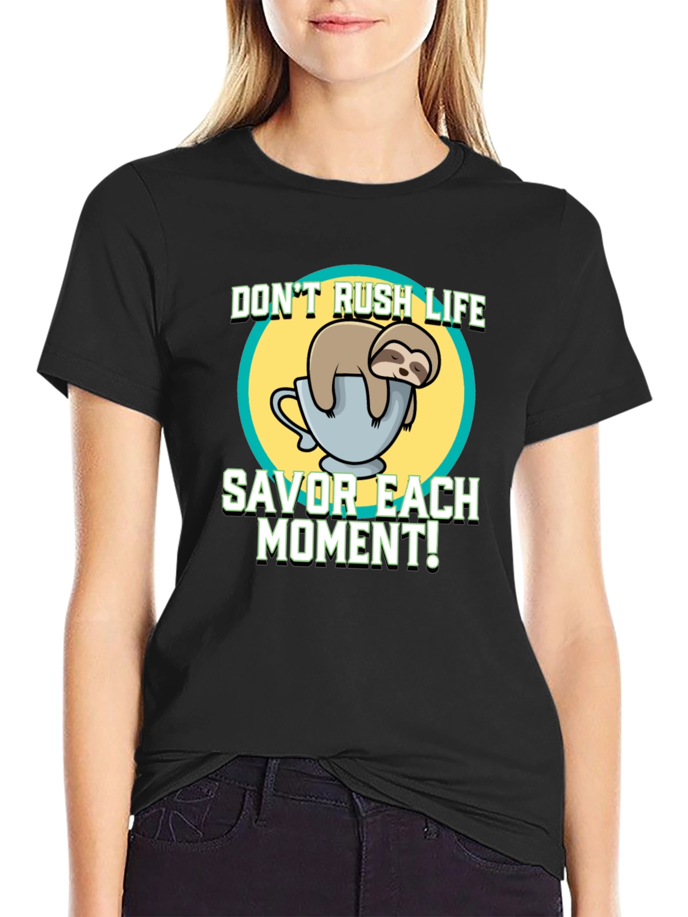Sloth Savor the Moment T-Shirt - Relaxed Fit
