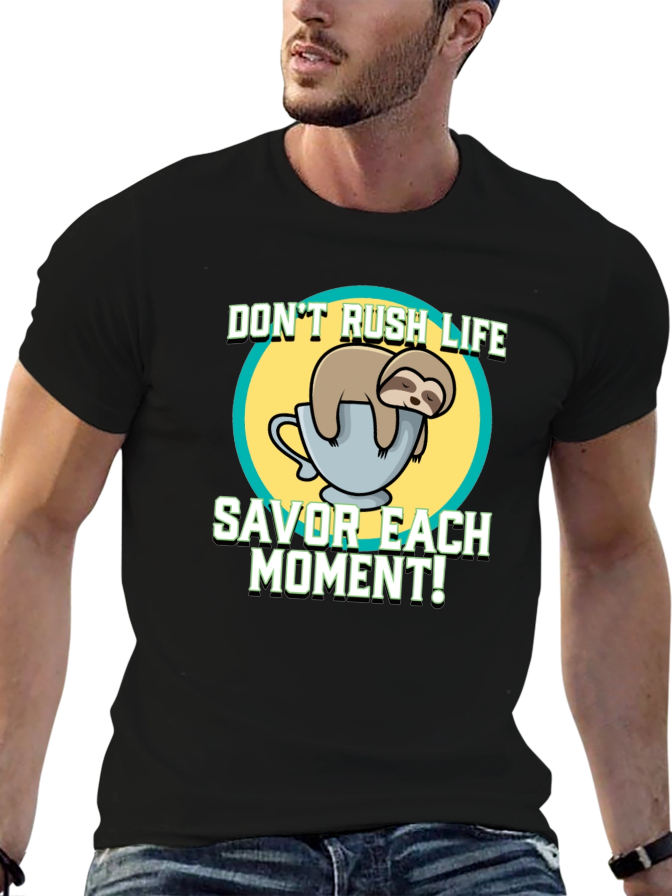 Sloth Savor the Moment T-Shirt - Relaxed Fit