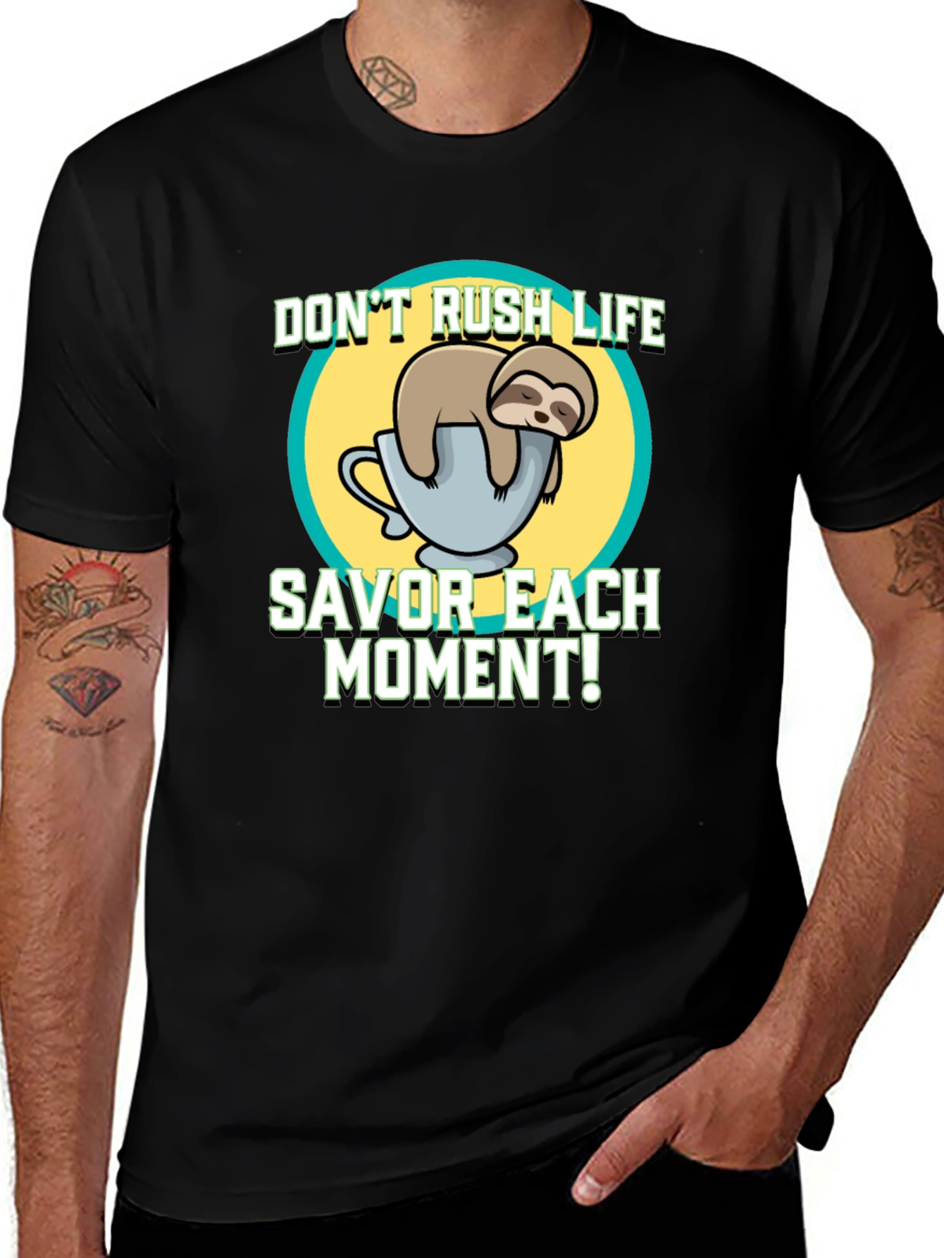 Sloth Savor the Moment T-Shirt - Relaxed Fit