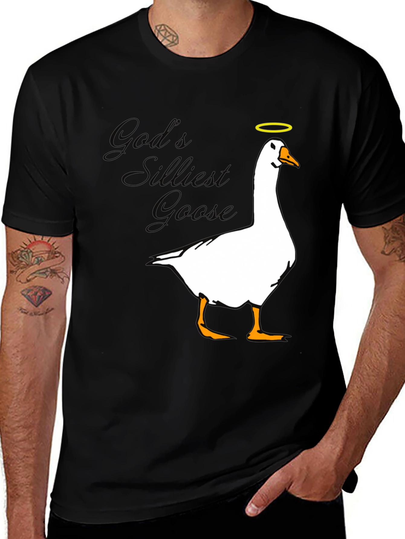 Gods Silliest Goose T-Shirt - Black
