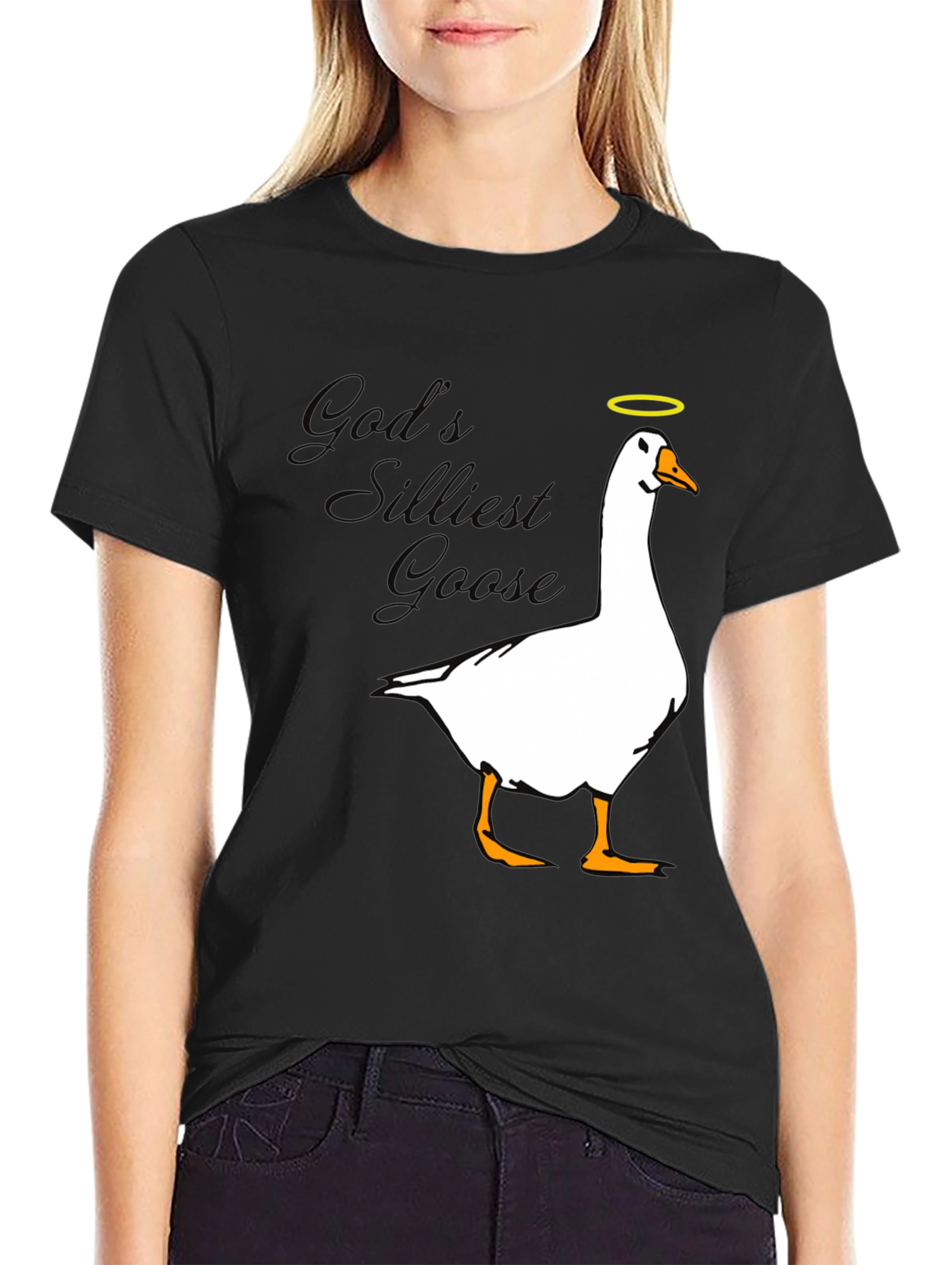 Gods Silliest Goose T-Shirt - Black