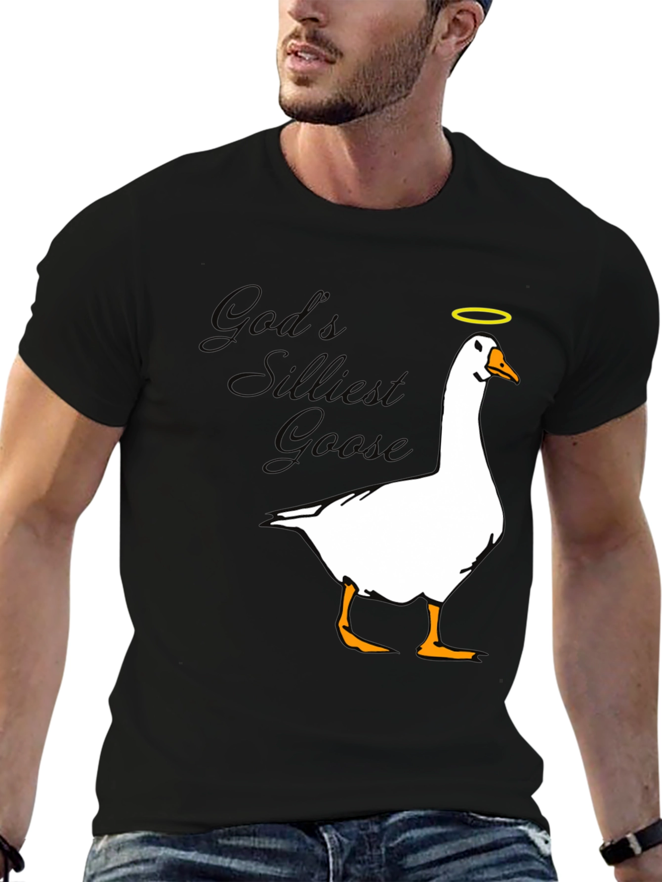 Gods Silliest Goose T-Shirt - Black