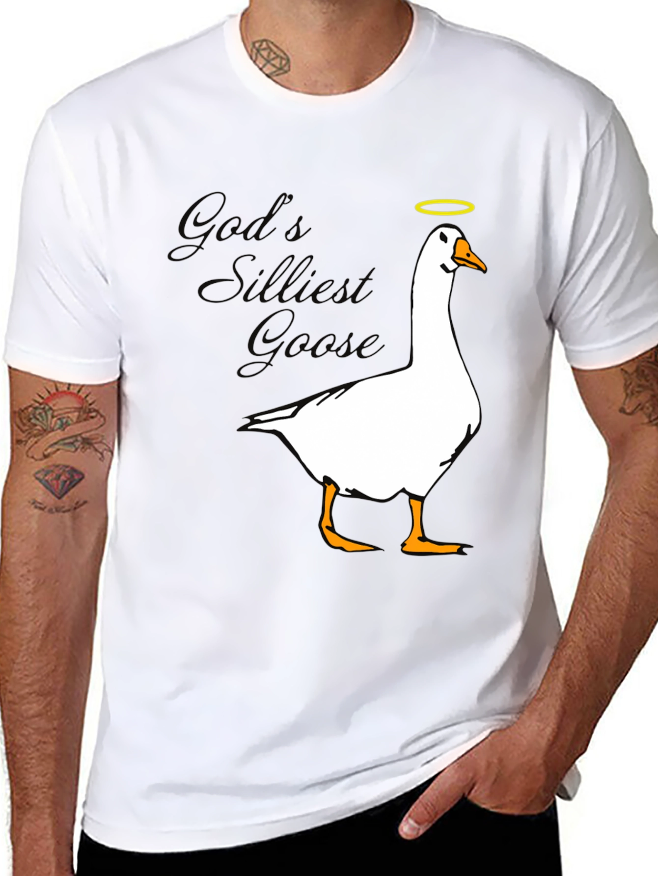 Gods Silliest Goose T-Shirt - Black
