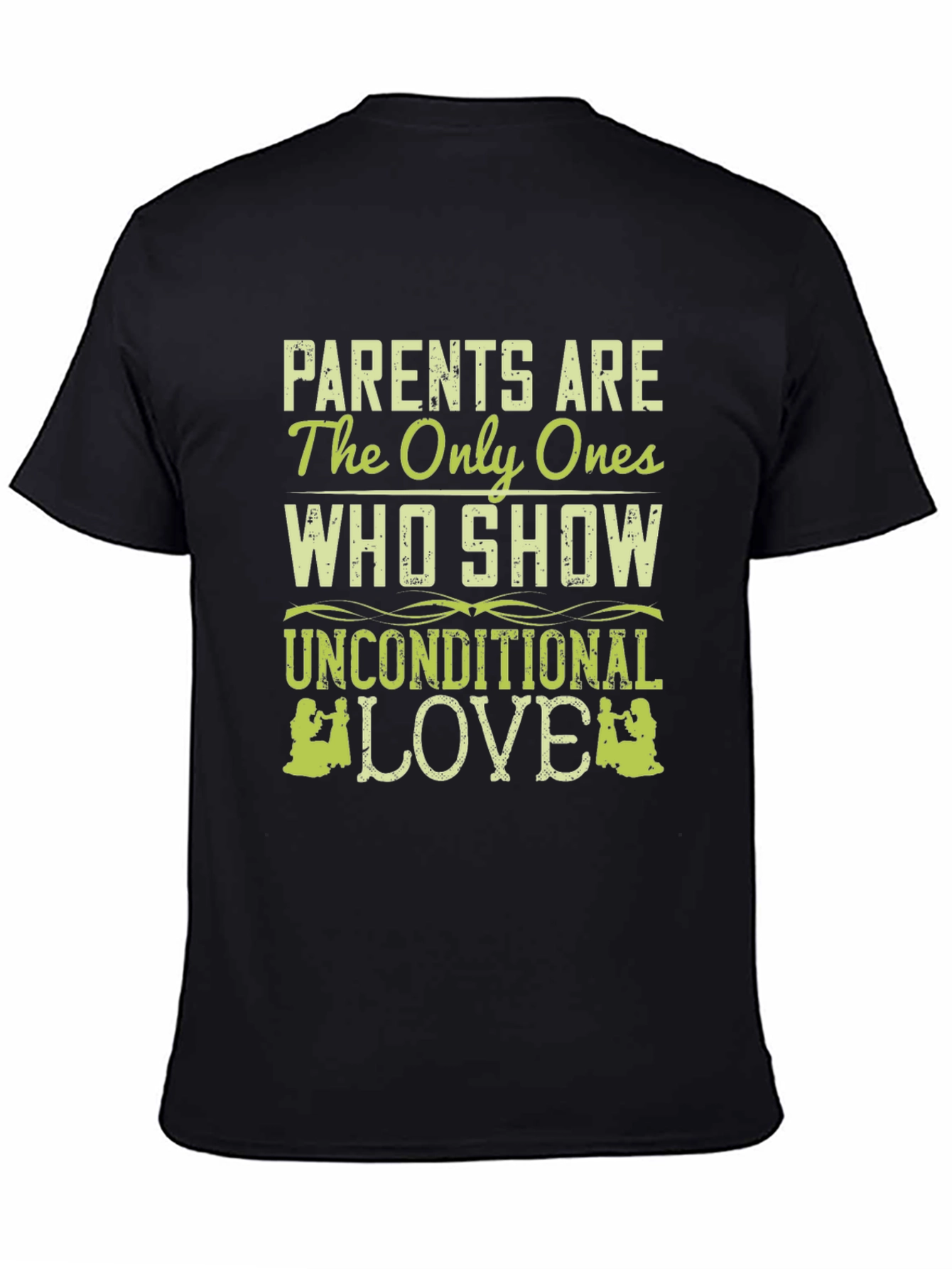 Parents Unconditional Love Black Tee