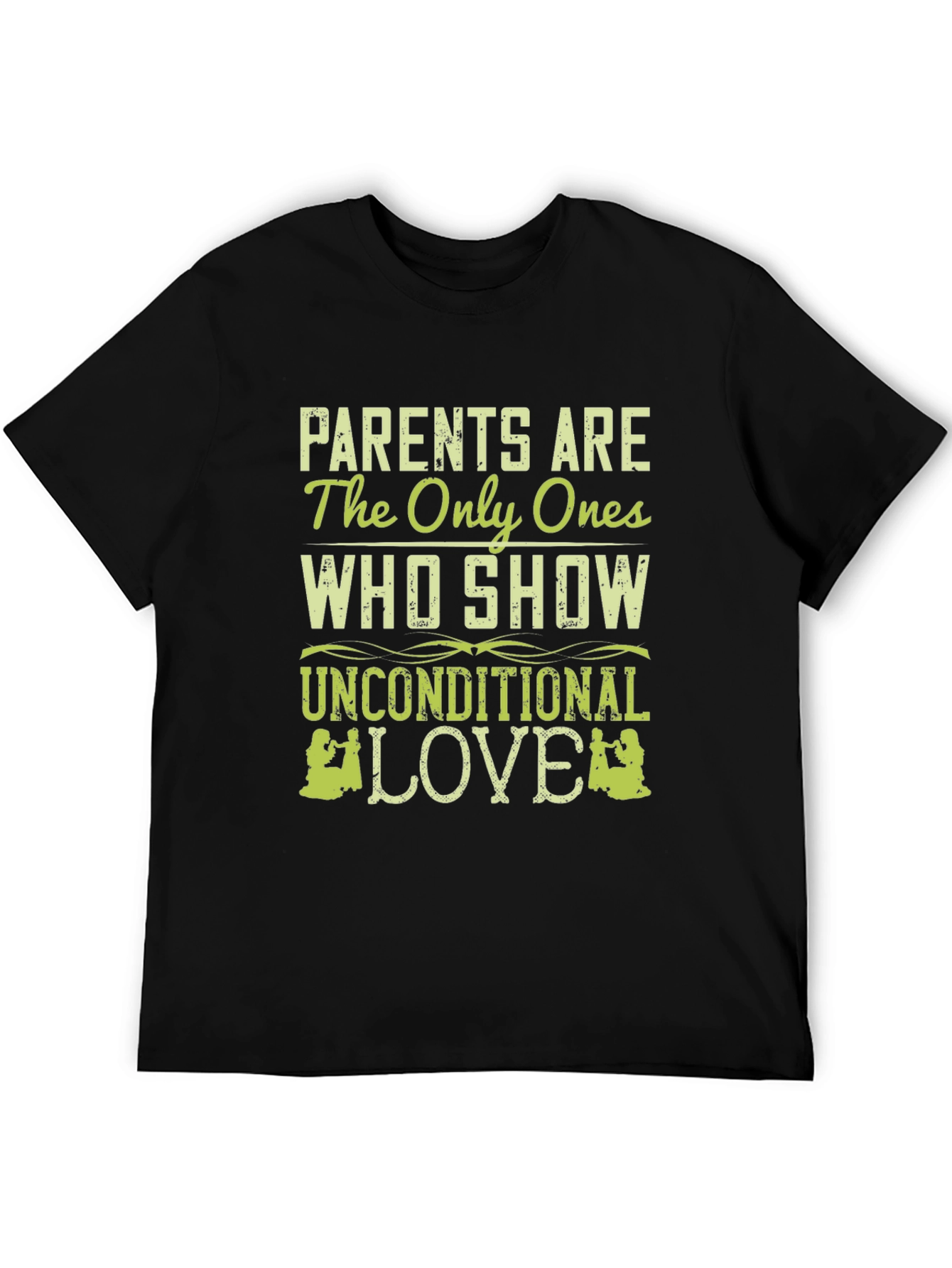 Parents Unconditional Love Black Tee