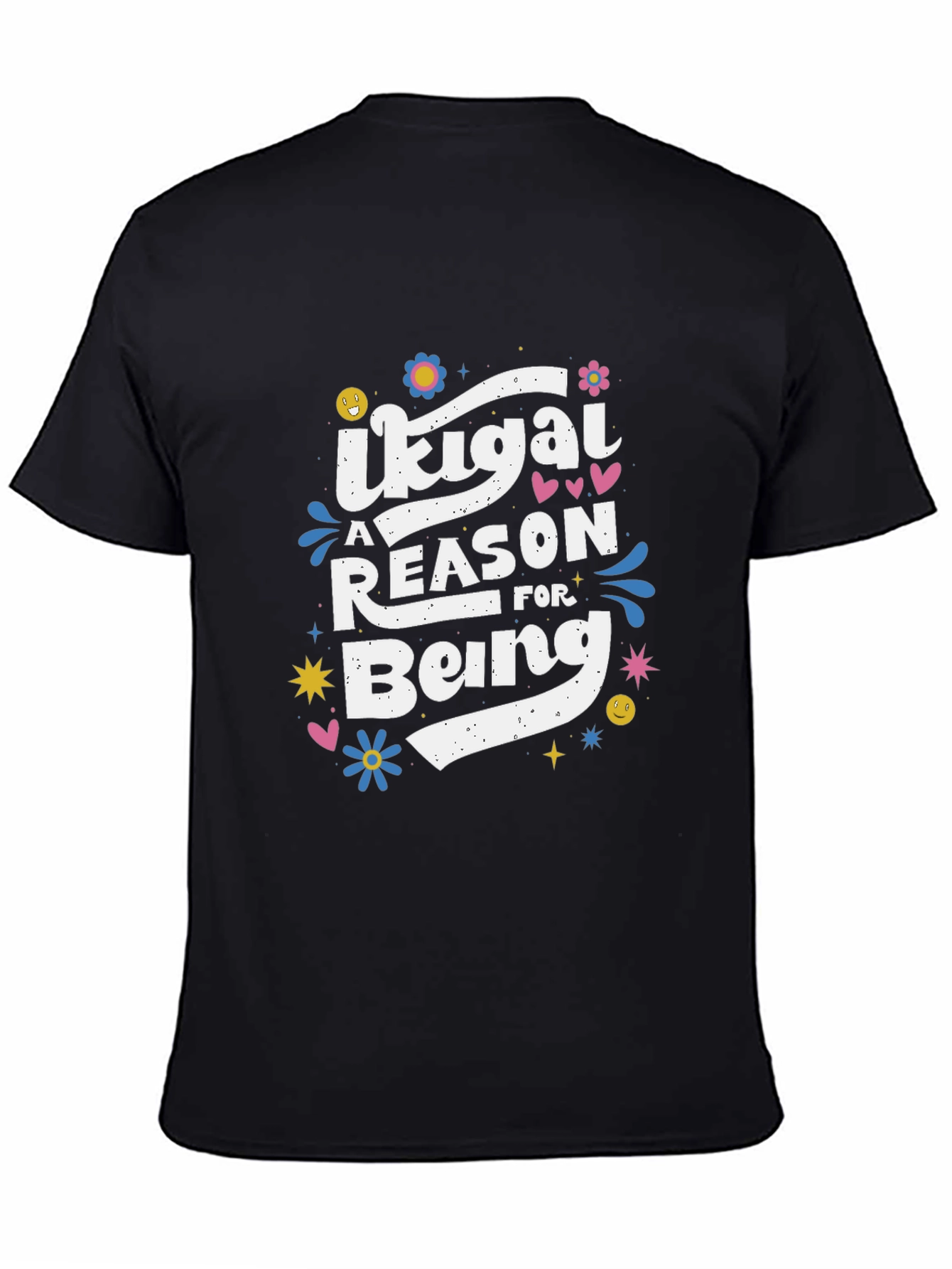 Ikigai Reason For Being Graphic T-Shirt - Black