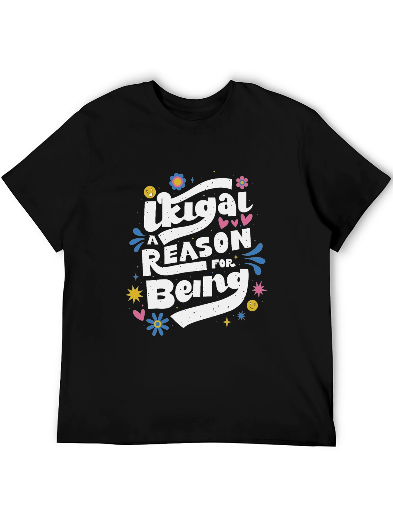 Ikigai Reason For Being Graphic T-Shirt - Black