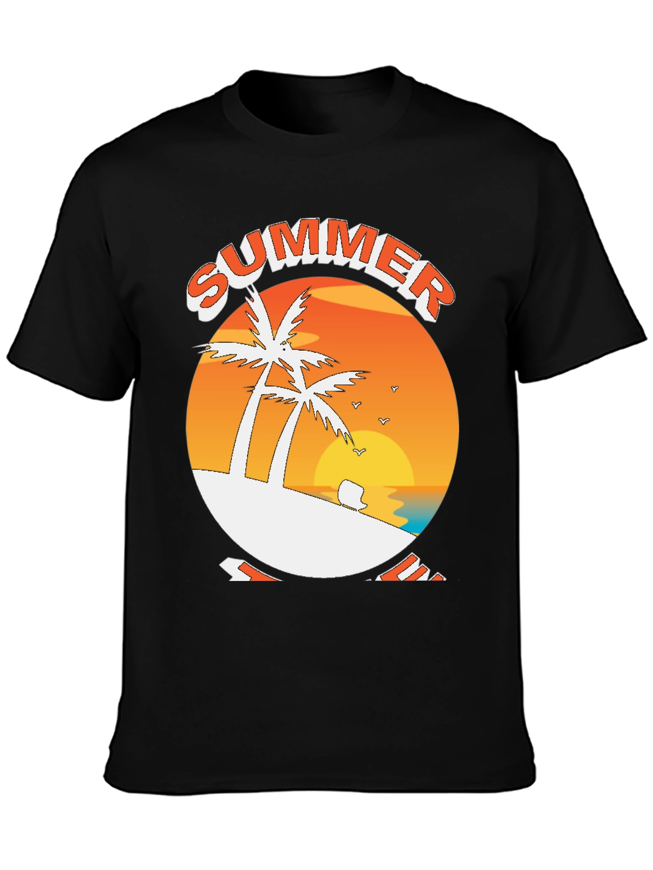 Summer Beach Palm Tree T-Shirt