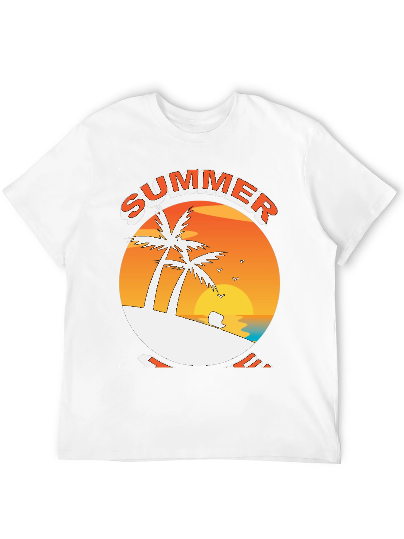 Summer Beach Palm Tree T-Shirt