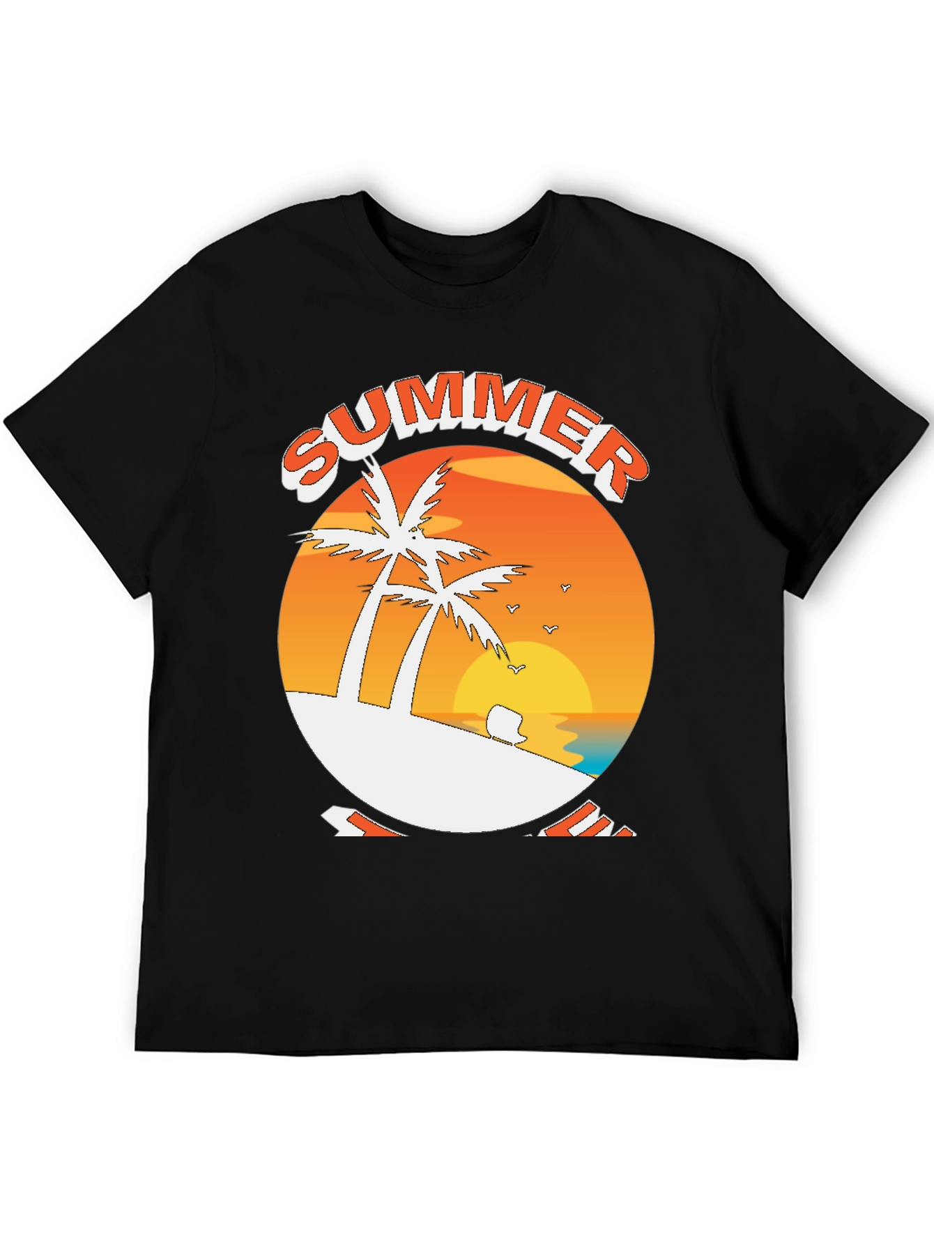 Summer Beach Palm Tree T-Shirt