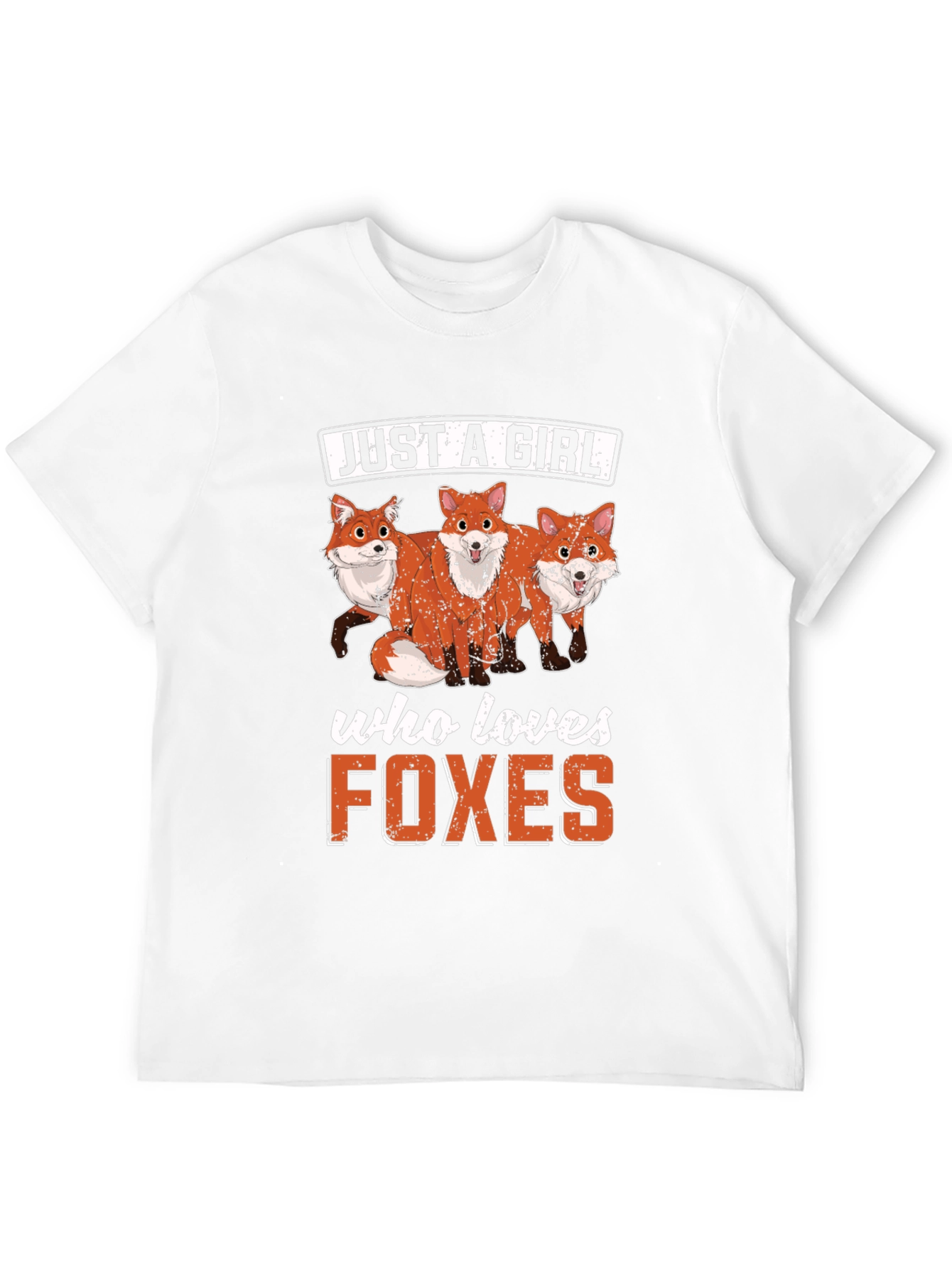 Just A Girl Who Loves Foxes Graphic T-Shirt