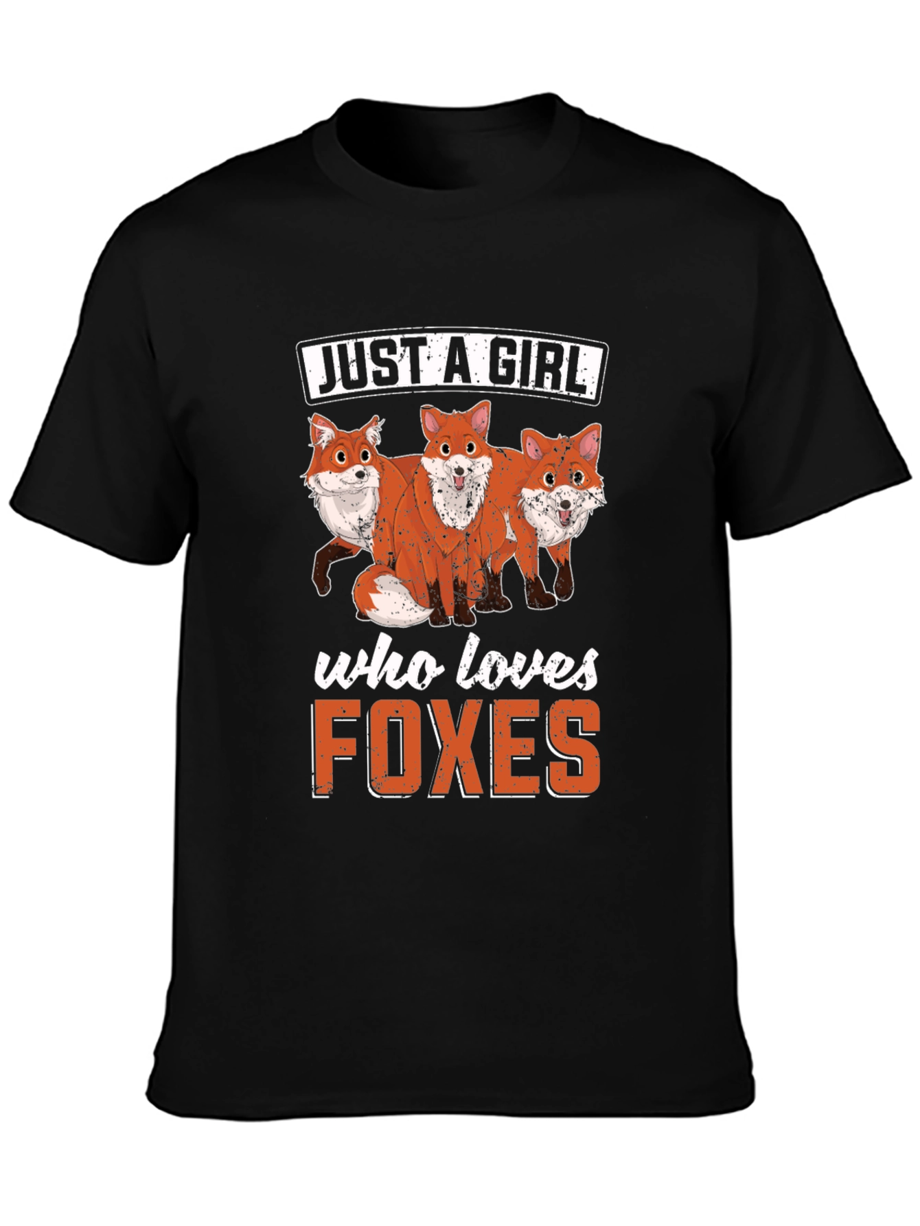 Just A Girl Who Loves Foxes Graphic T-Shirt