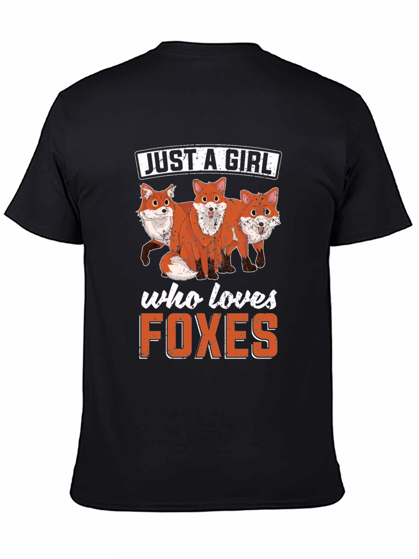 Just A Girl Who Loves Foxes Graphic T-Shirt