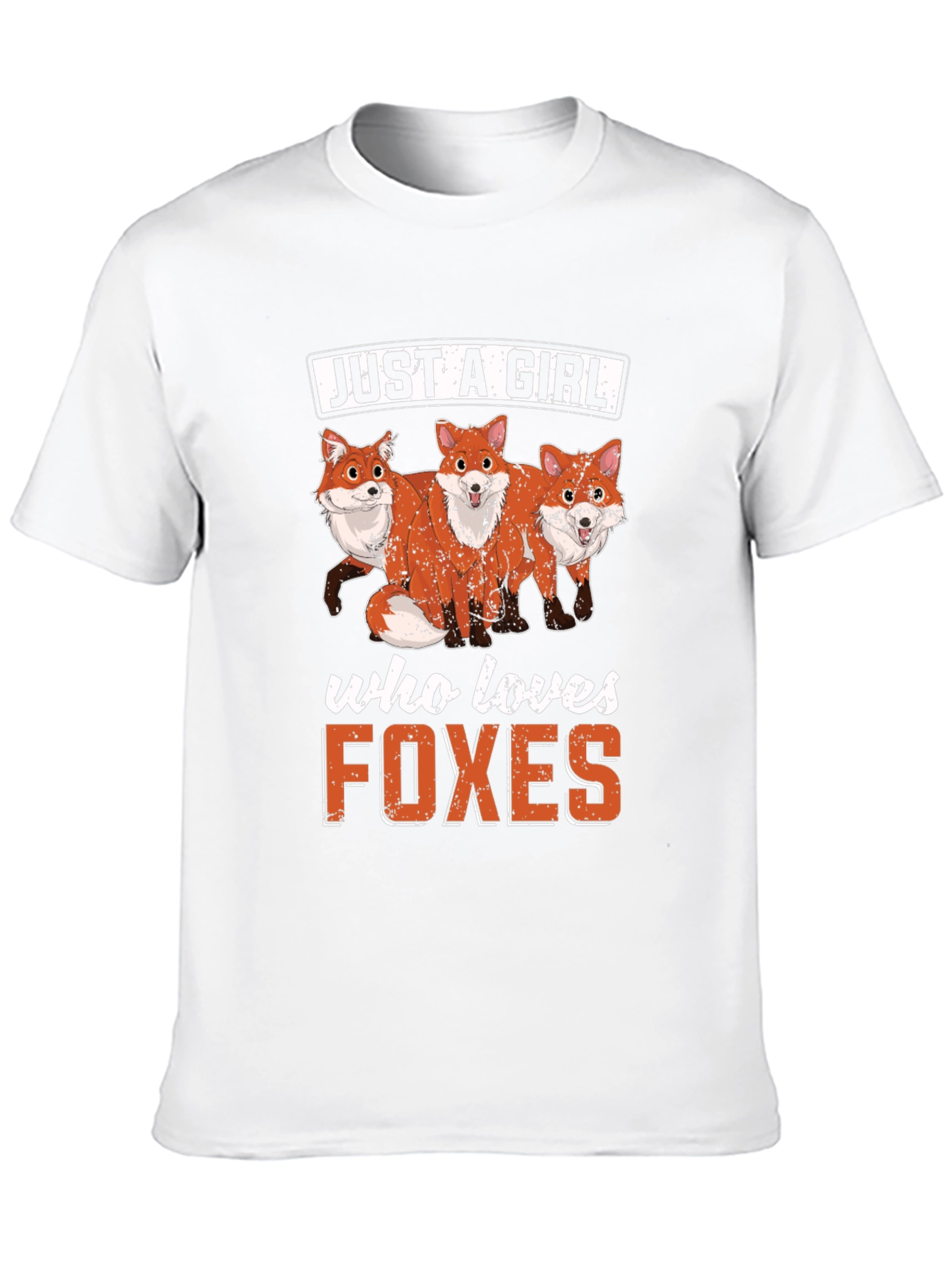 Just A Girl Who Loves Foxes Graphic T-Shirt