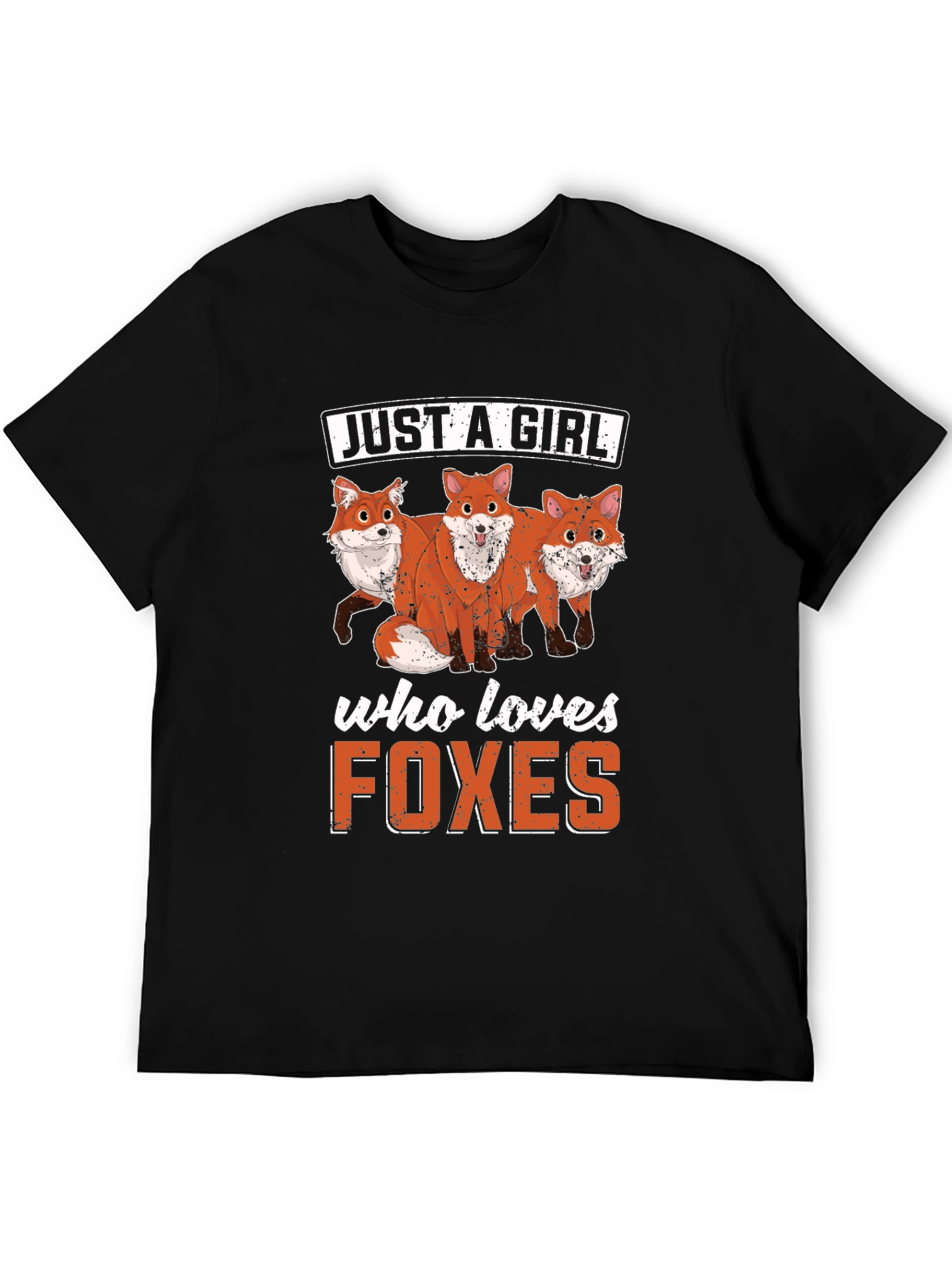 Just A Girl Who Loves Foxes Graphic T-Shirt