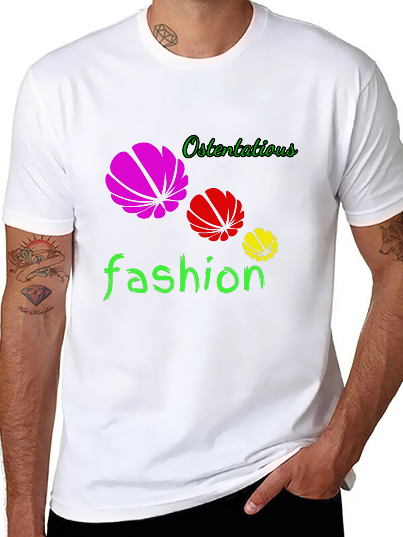 Ostentatious Fashion Black T-Shirt