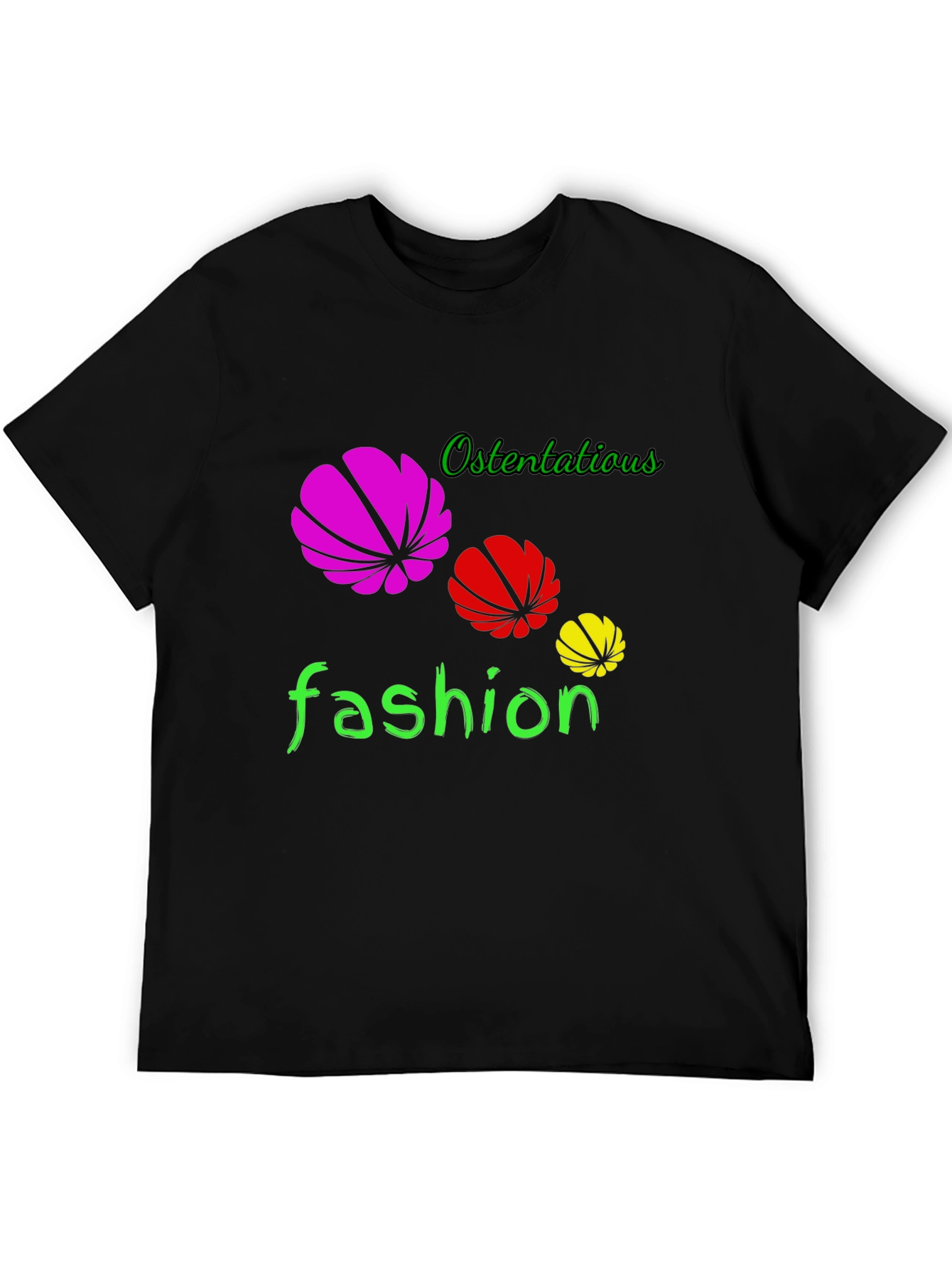 Ostentatious Fashion Black T-Shirt