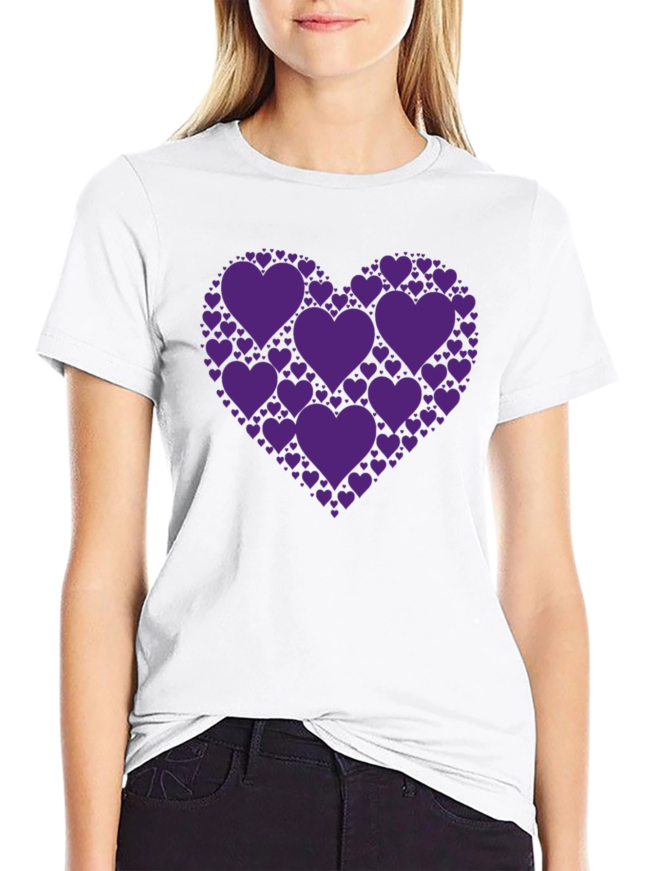 Heart of Hearts Black T-Shirt