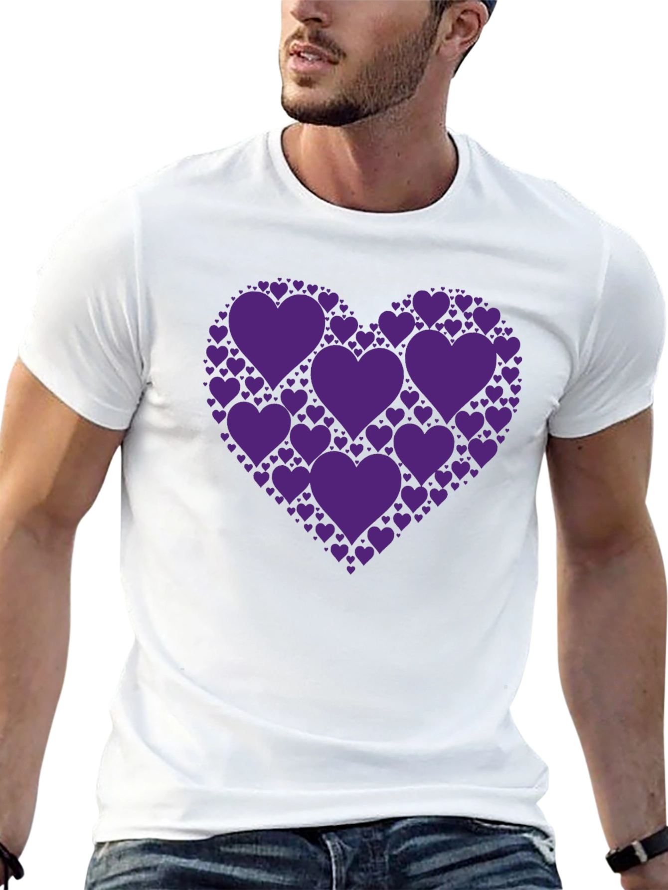 Heart of Hearts Black T-Shirt
