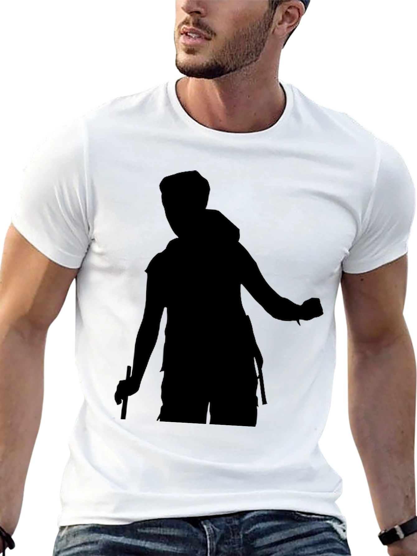 Black Silhouette Hiker T-Shirt