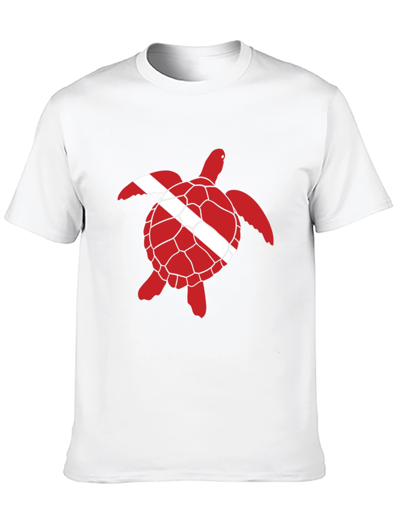 Diving Turtle Black T-Shirt