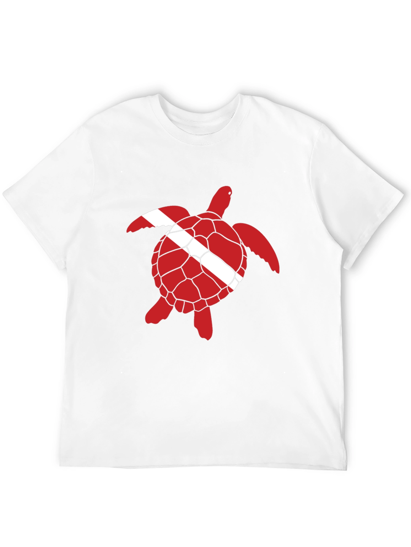 Diving Turtle Black T-Shirt