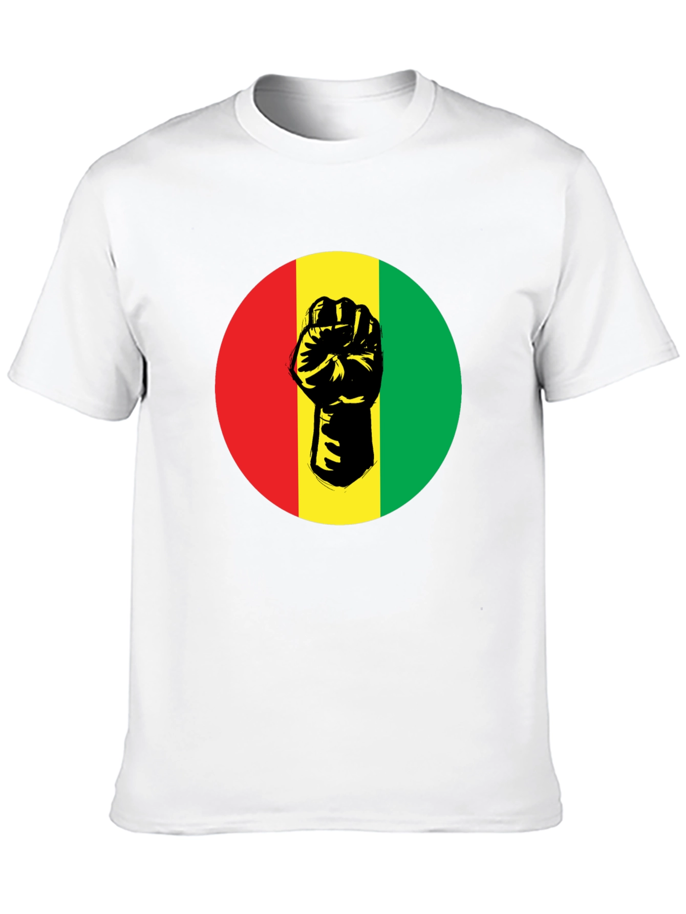 Pan-African Fist Graphic Tee - Black