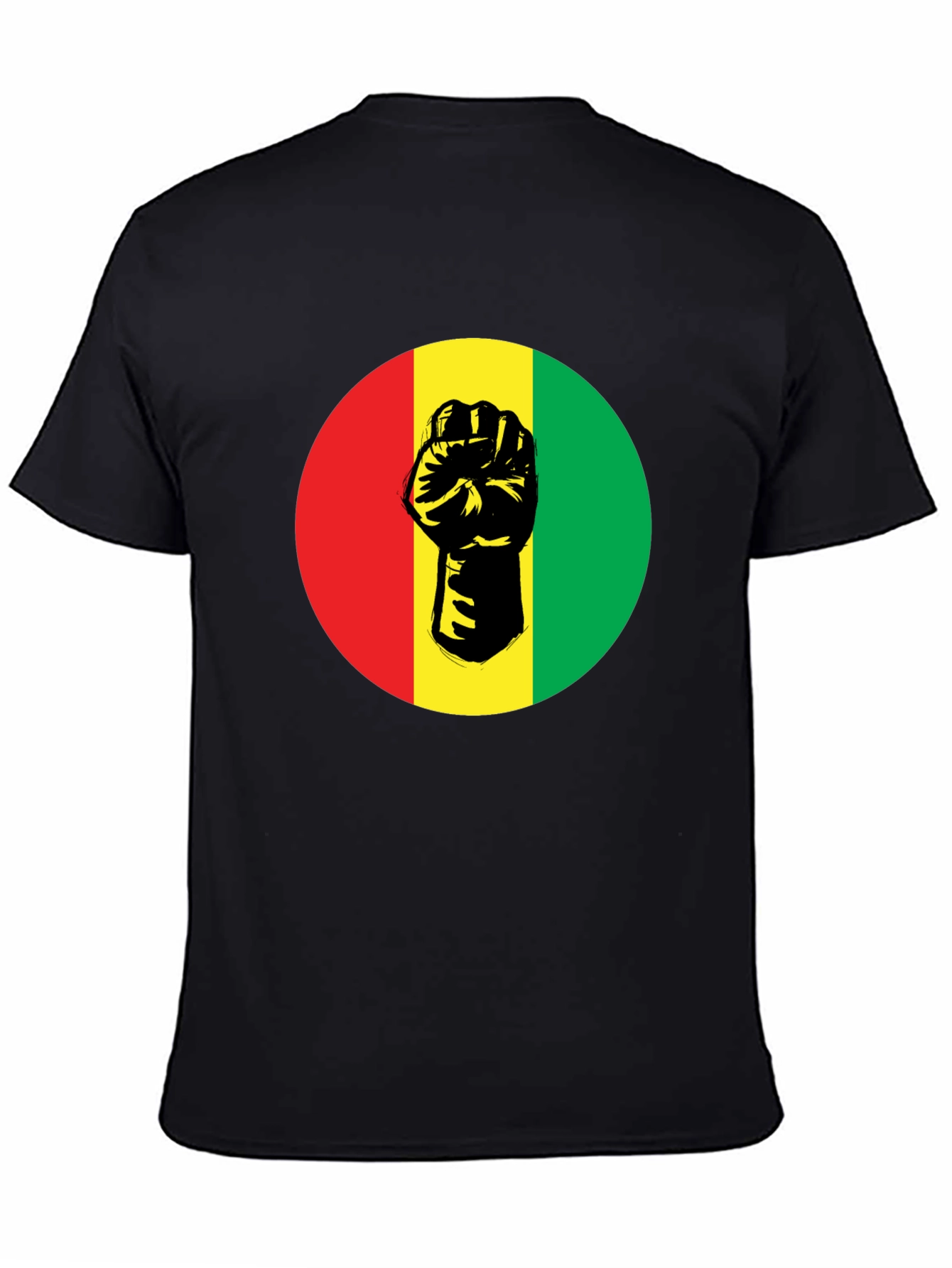 Pan-African Fist Graphic Tee - Black