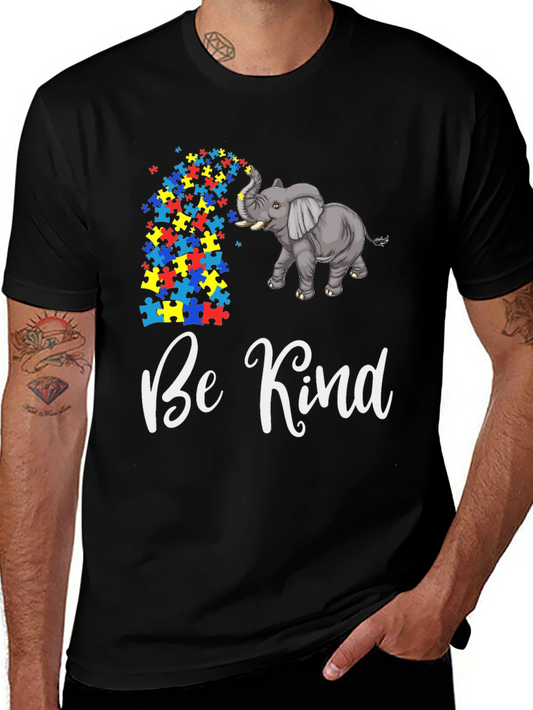 Be Kind Elephant Autism Awareness T-Shirt