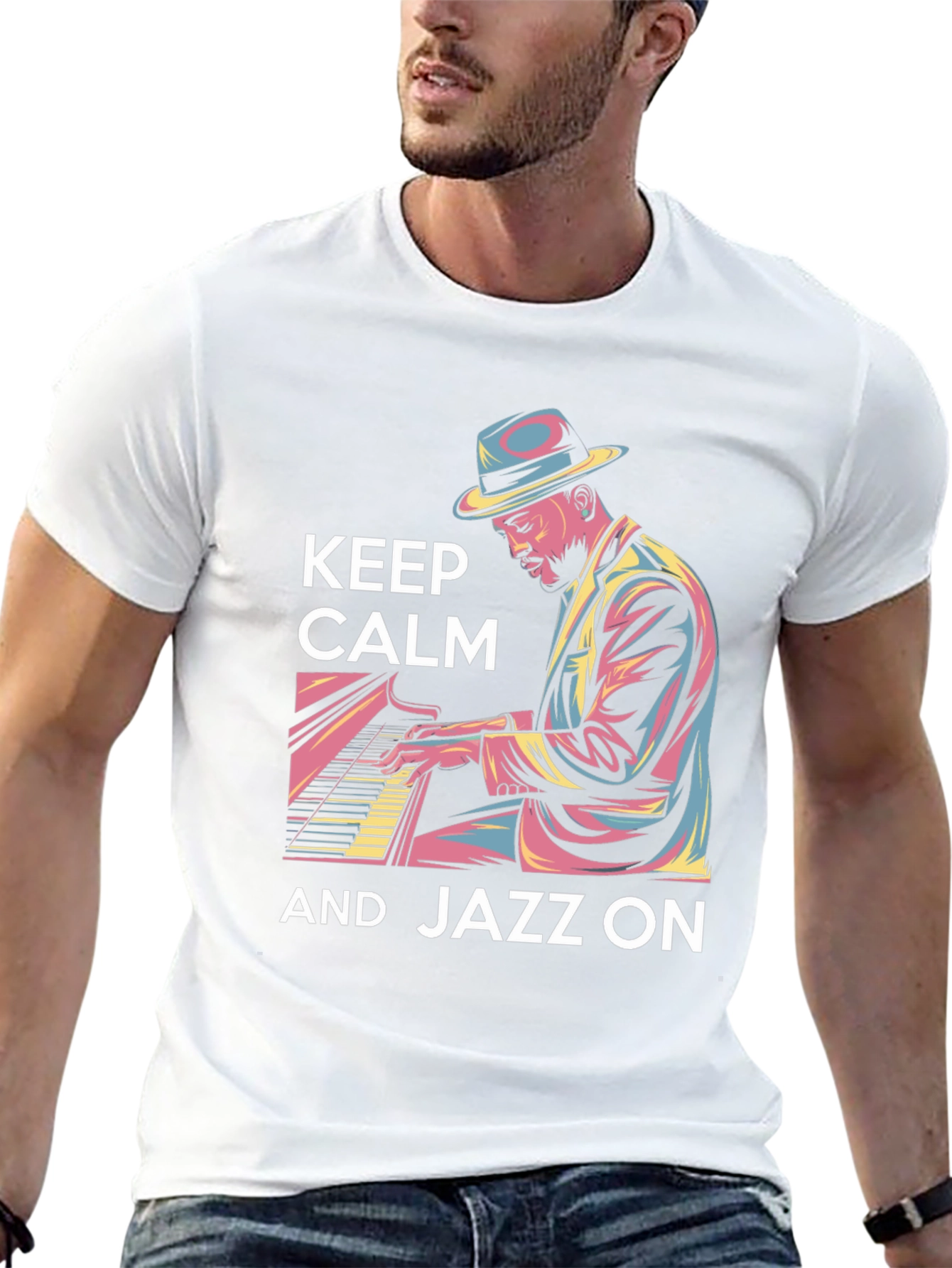 Keep Calm and Jazz On Graphic Tee