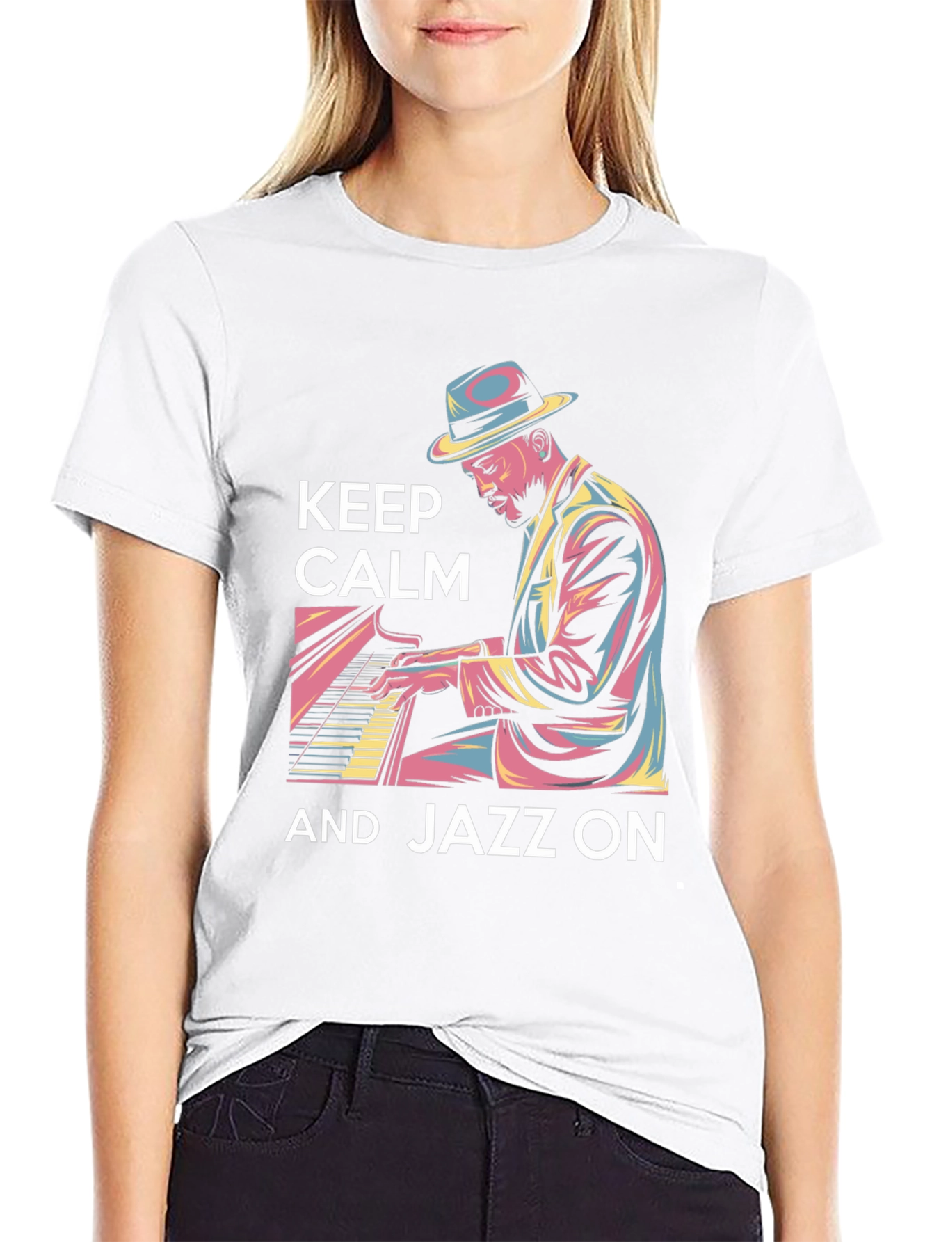 Keep Calm and Jazz On Graphic Tee