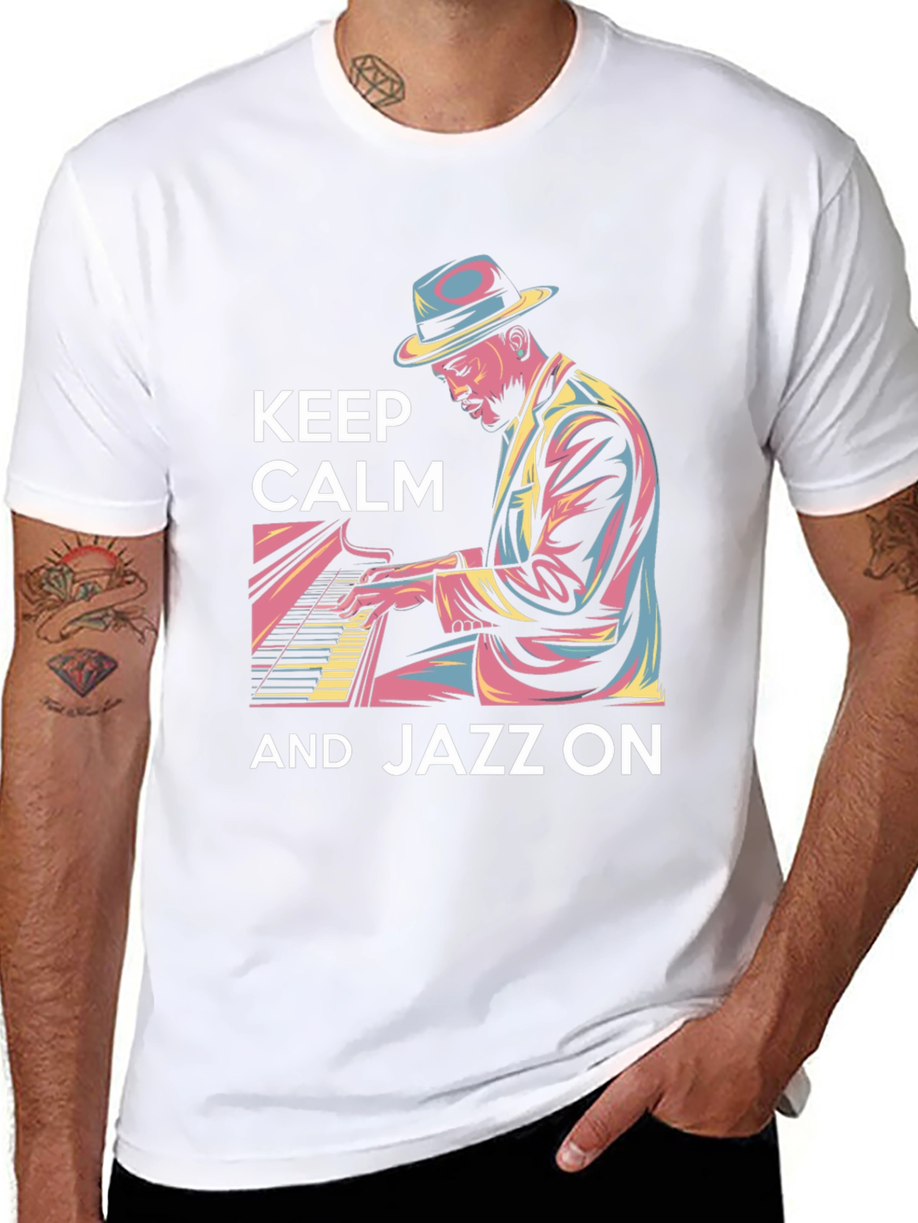 Keep Calm and Jazz On Graphic Tee