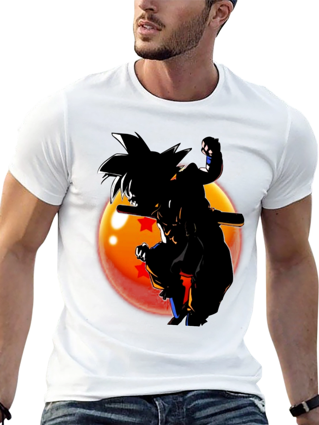 Dragon Ball Z Goku Silhouette Graphic T-Shirt